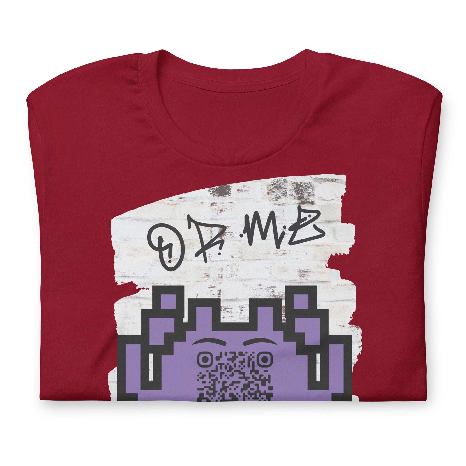 Graffiti Wall Alien QR Code T-Shirt – For Gamers and YouTubers