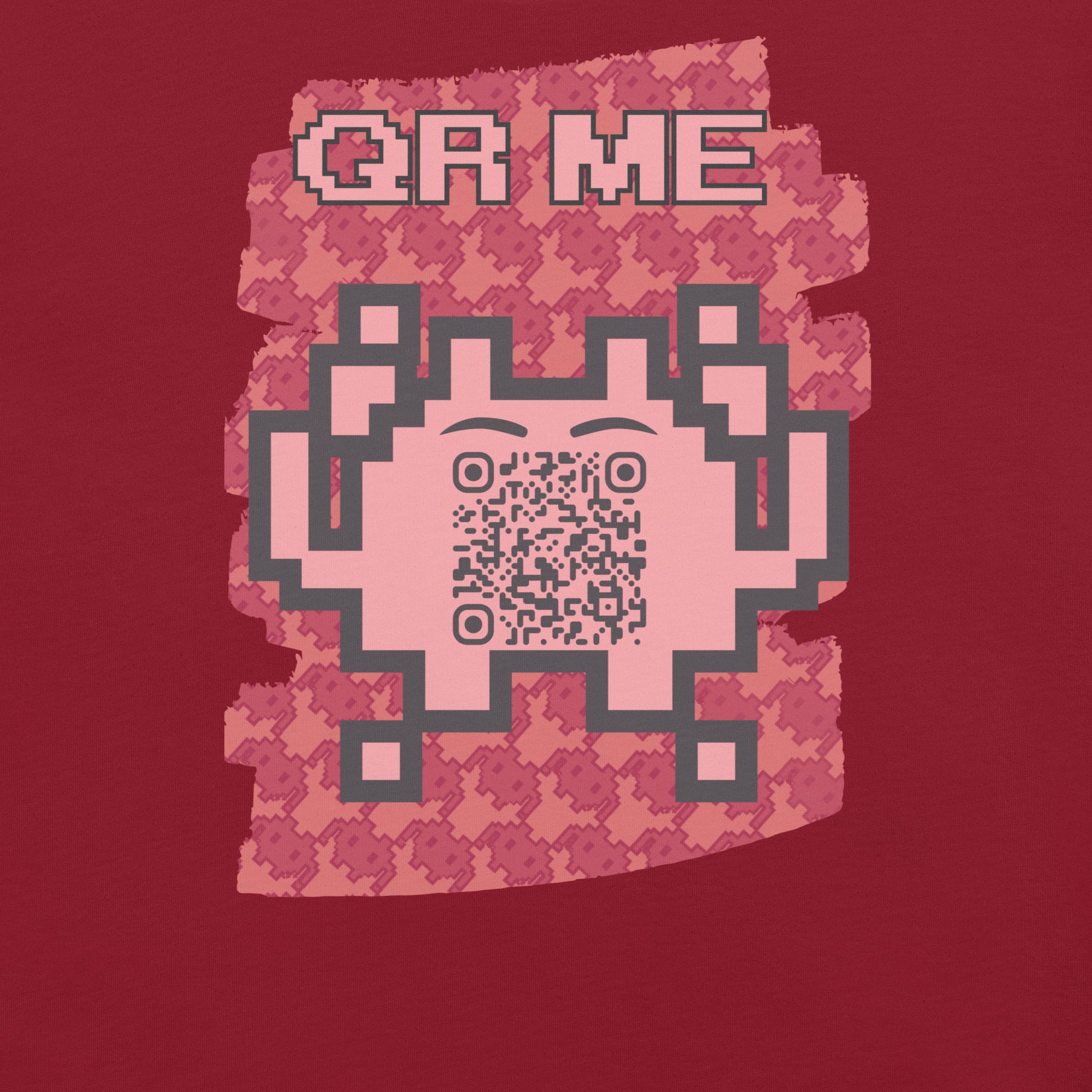 Red Alien QR Code T-Shirt – Go Boldly and Share