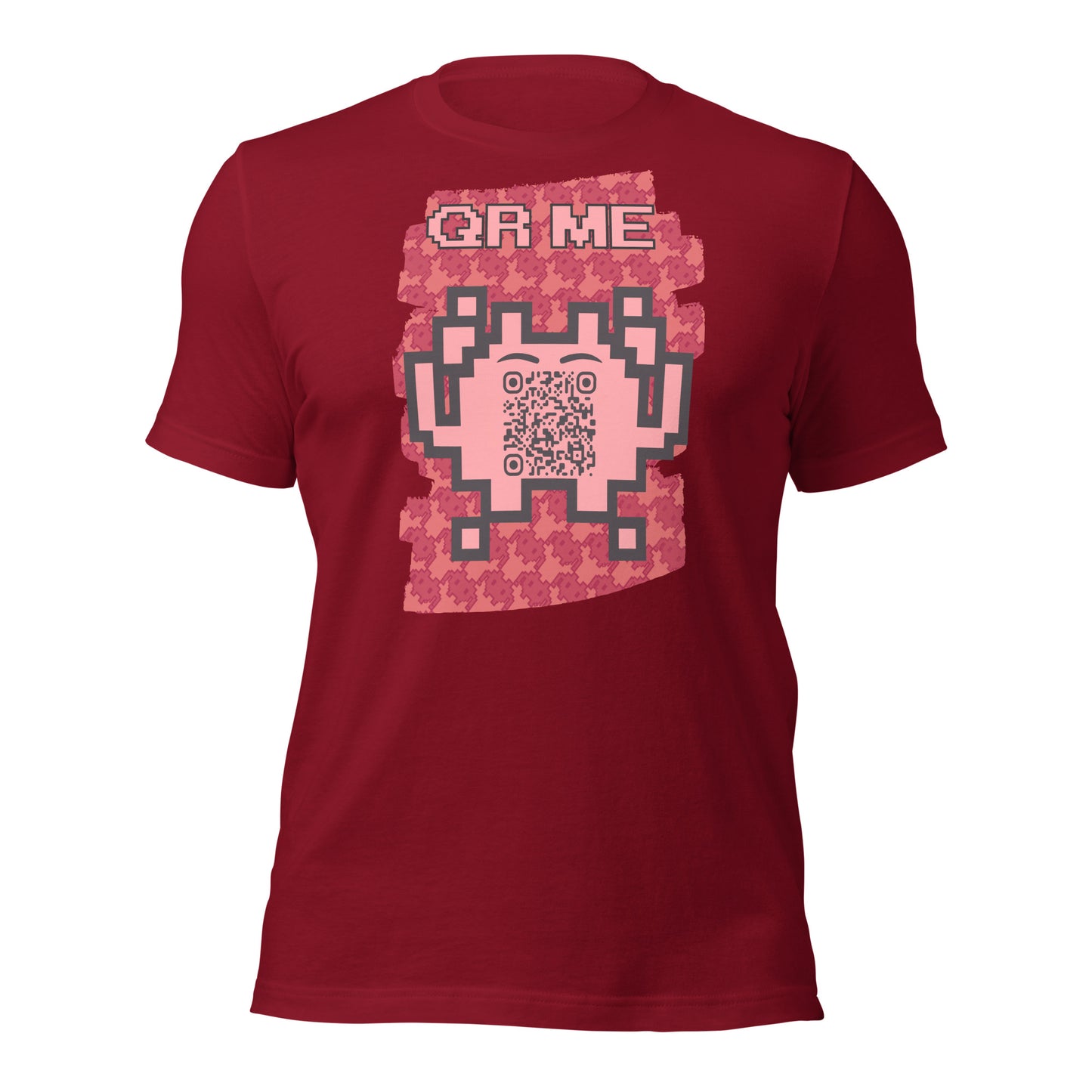 Red Alien QR Code T-Shirt – Go Boldly and Share