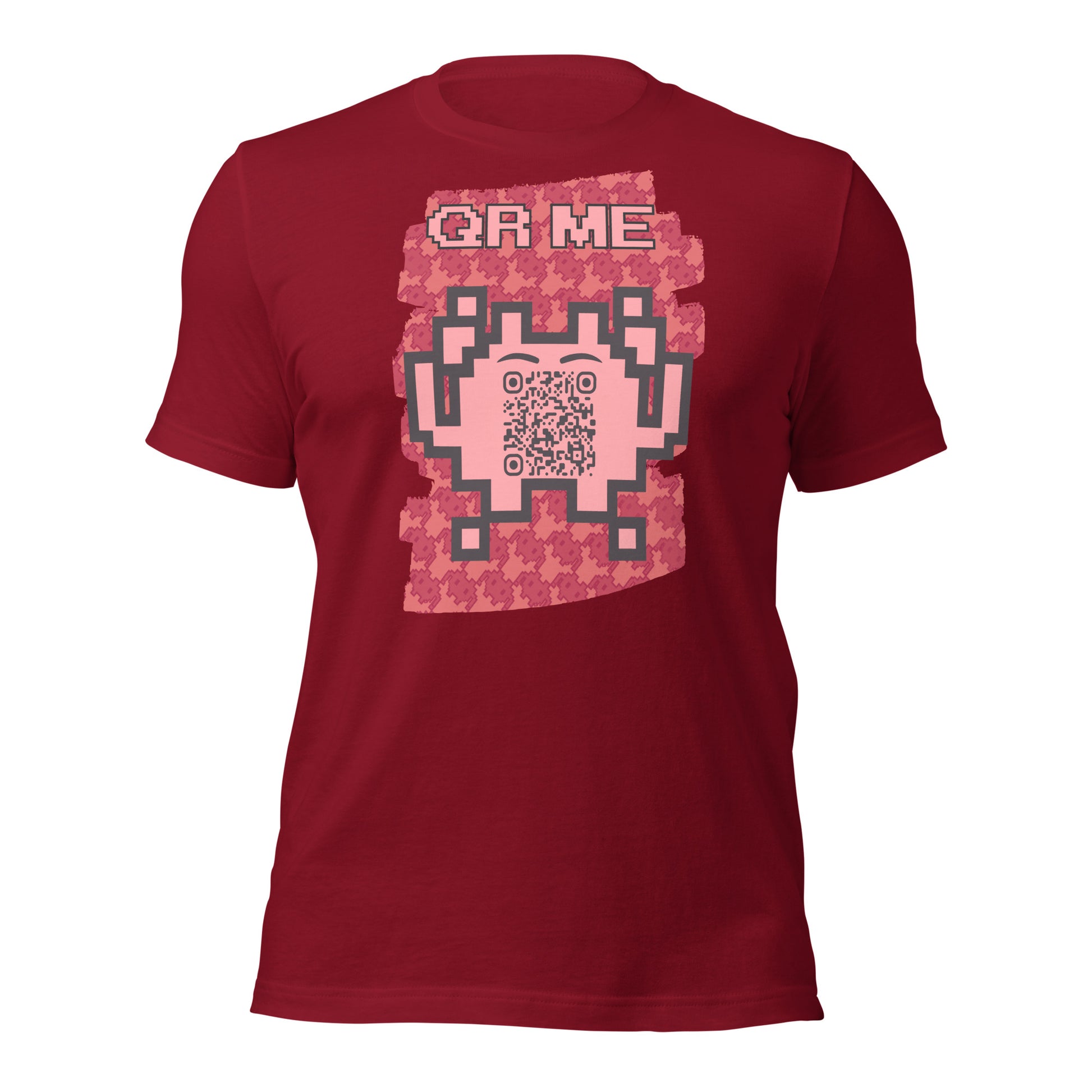 Red Alien QR Code T-Shirt – Go Boldly and Share