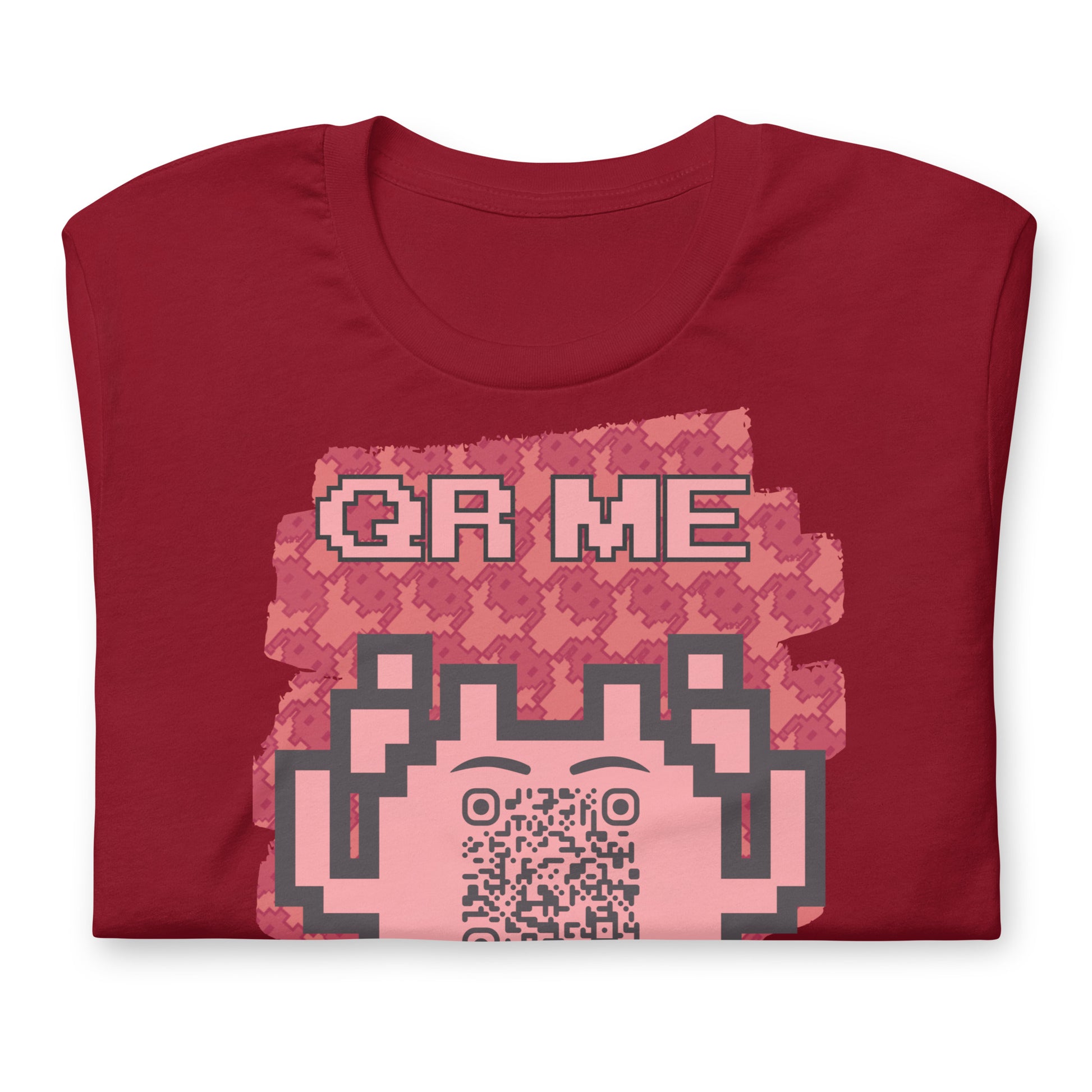 Red Alien QR Code T-Shirt – Go Boldly and Share