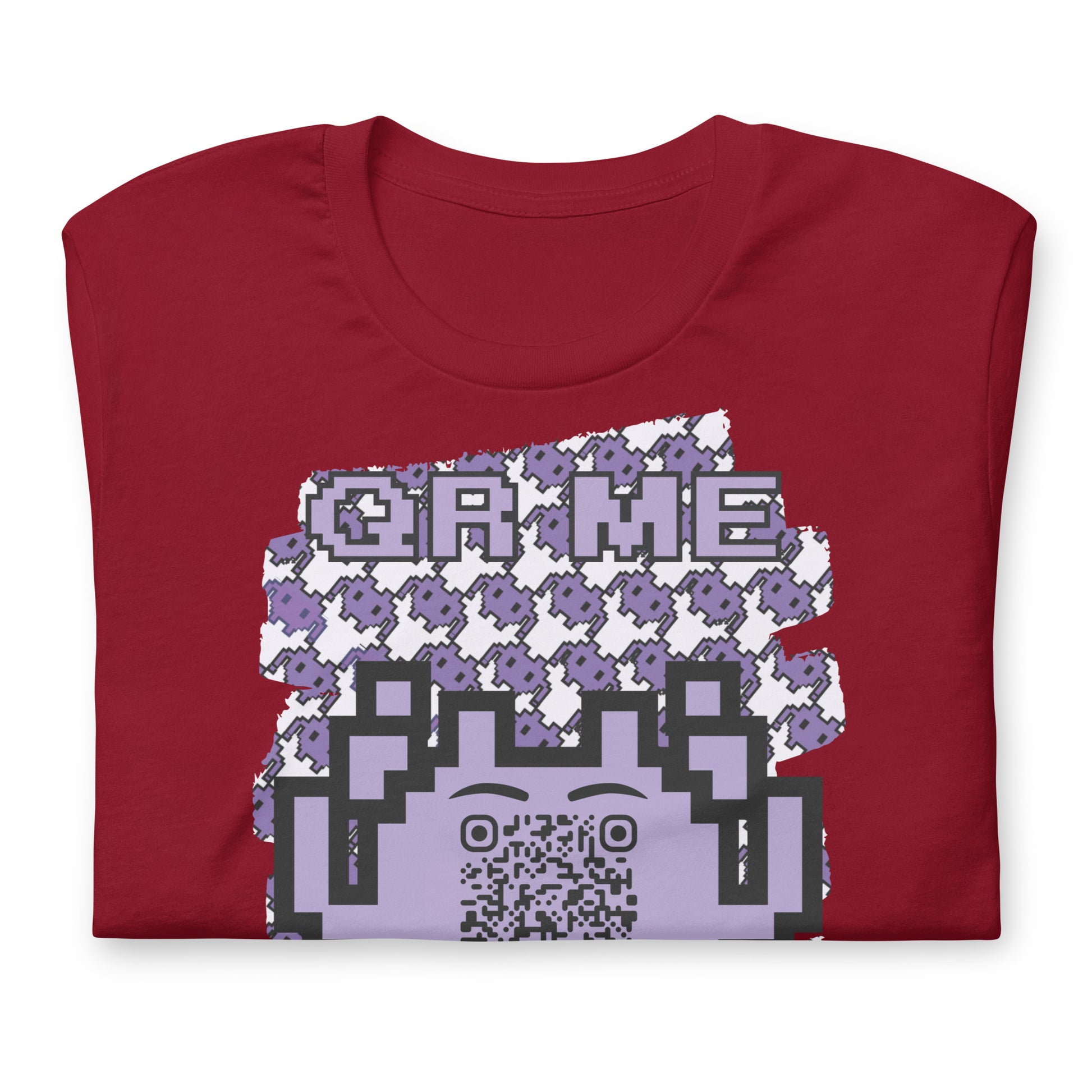 Purple Alien QR Code T-Shirt – For Gamers and YouTubers