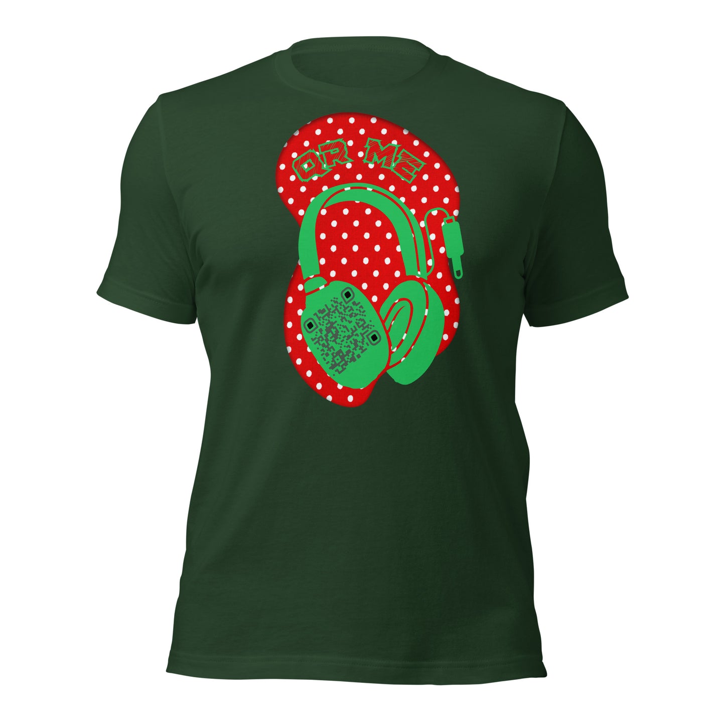 Polka Dot QR Code T-Shirt – Share Your Playlist in Style