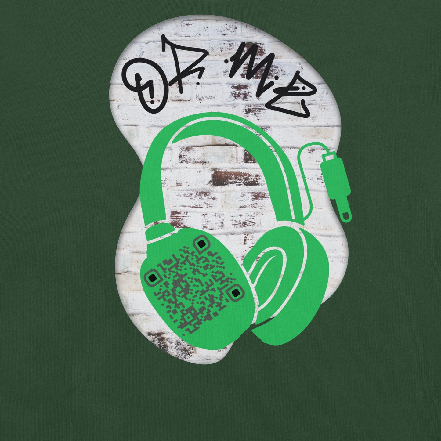 Graffiti Wall QR Code T-Shirt – Share Your Music Boldly