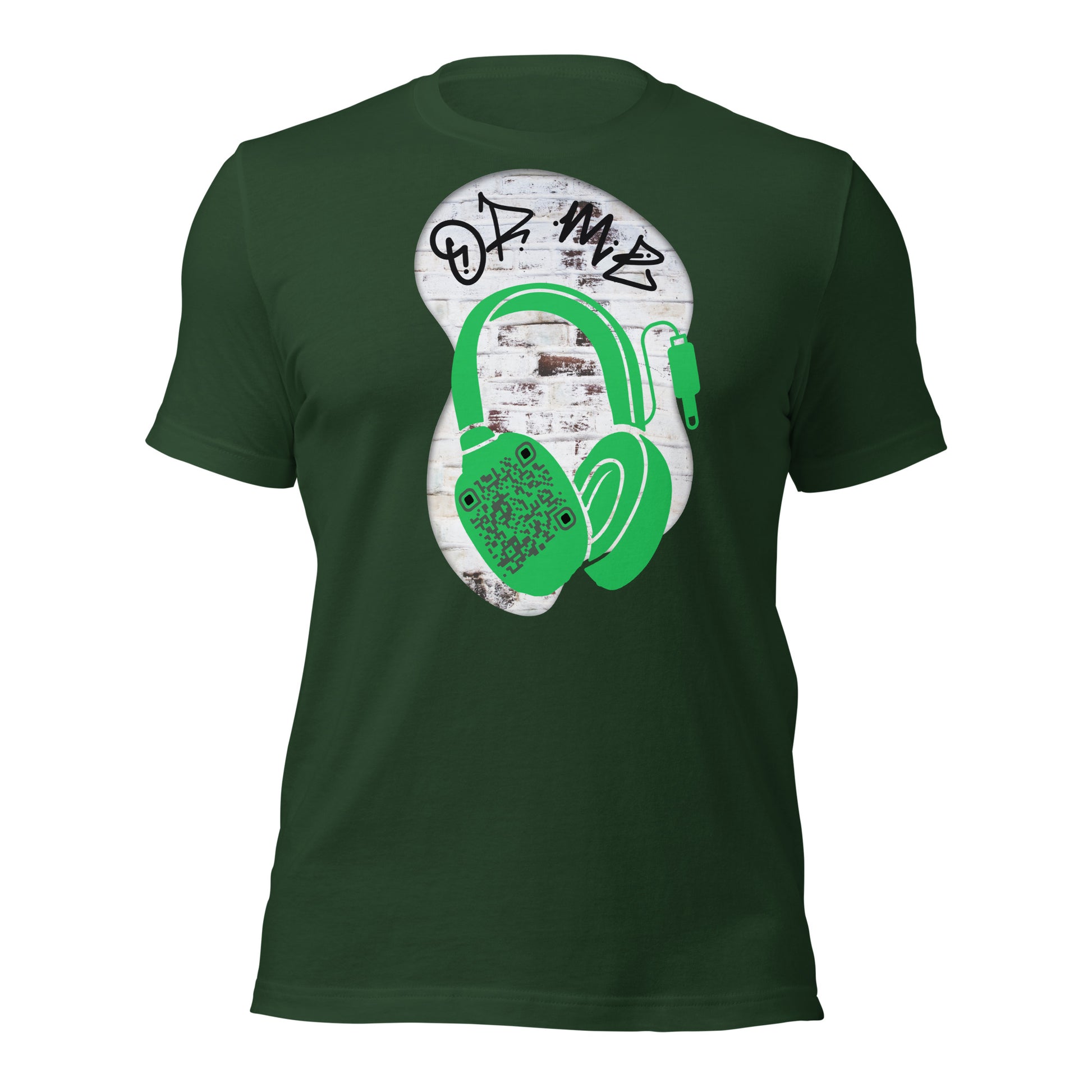 Graffiti Wall QR Code T-Shirt – Share Your Music Boldly