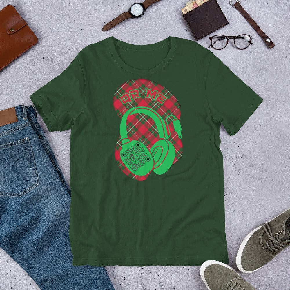 Tartan QR Code T-Shirt – Share Your Music with Timeless Style