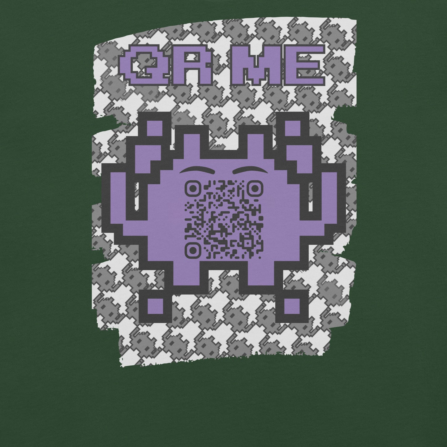 Mono Alien QR Code T-Shirt – Share Your Gaming and YouTube Links