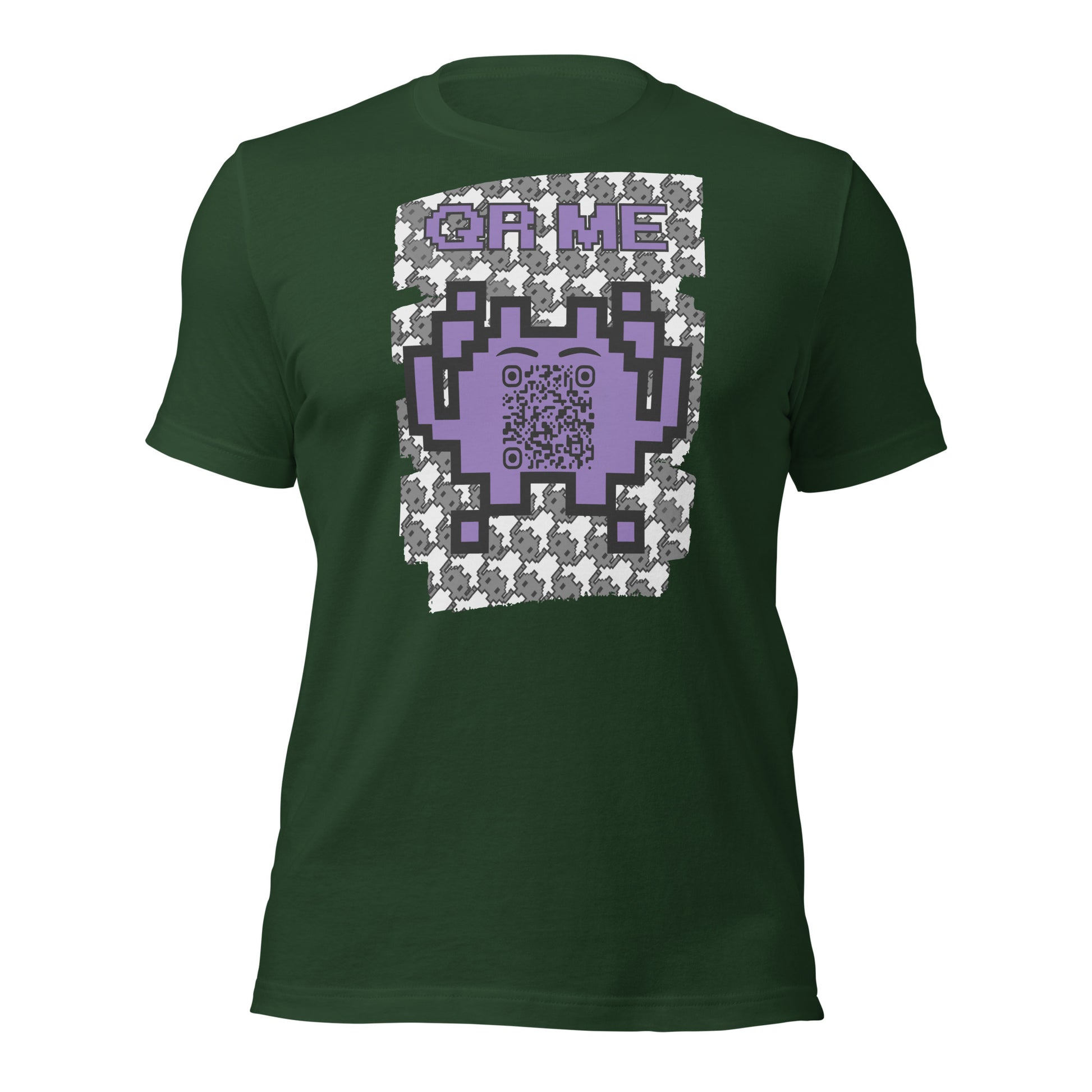 Mono Alien QR Code T-Shirt – Share Your Gaming and YouTube Links