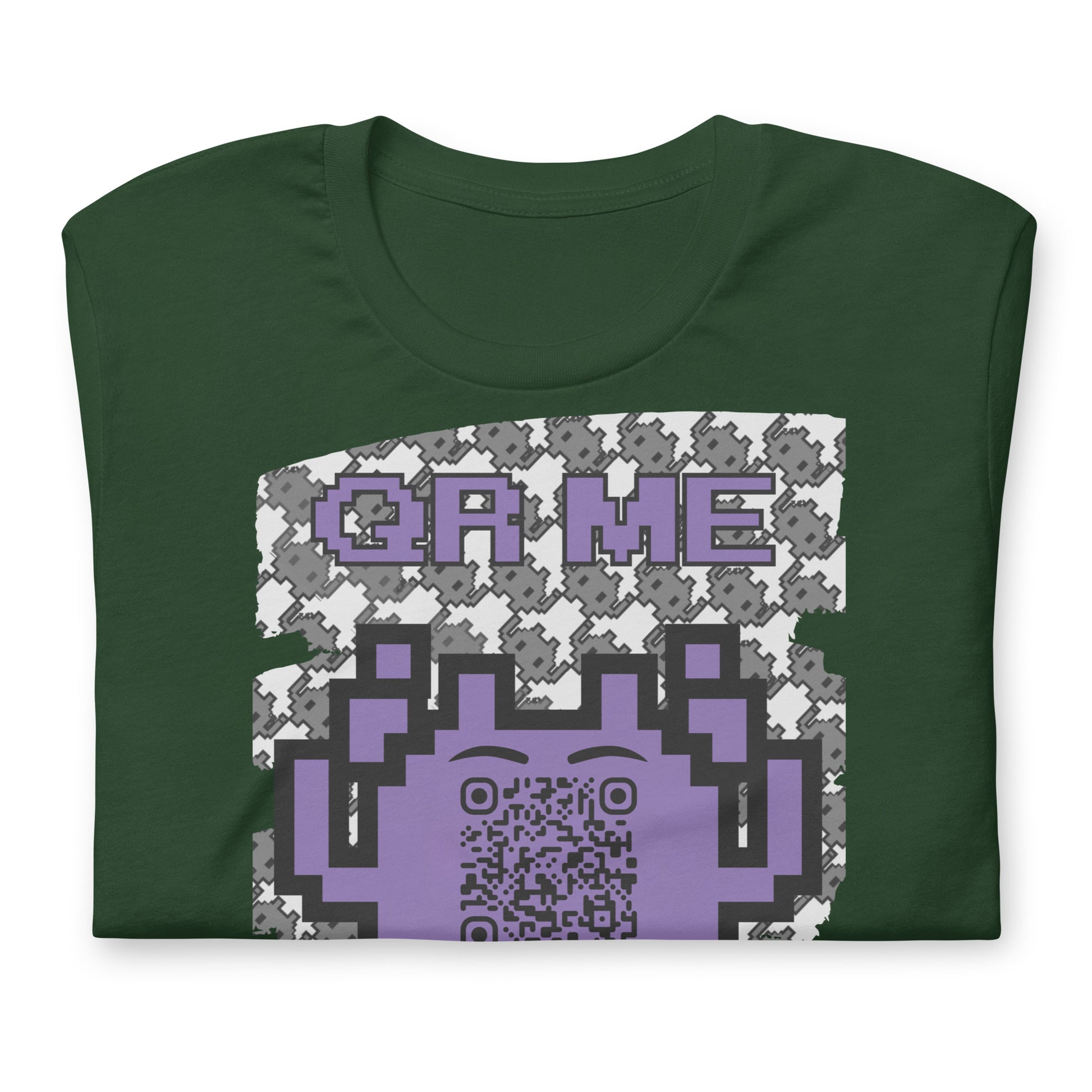 Mono Alien QR Code T-Shirt – Share Your Gaming and YouTube Links