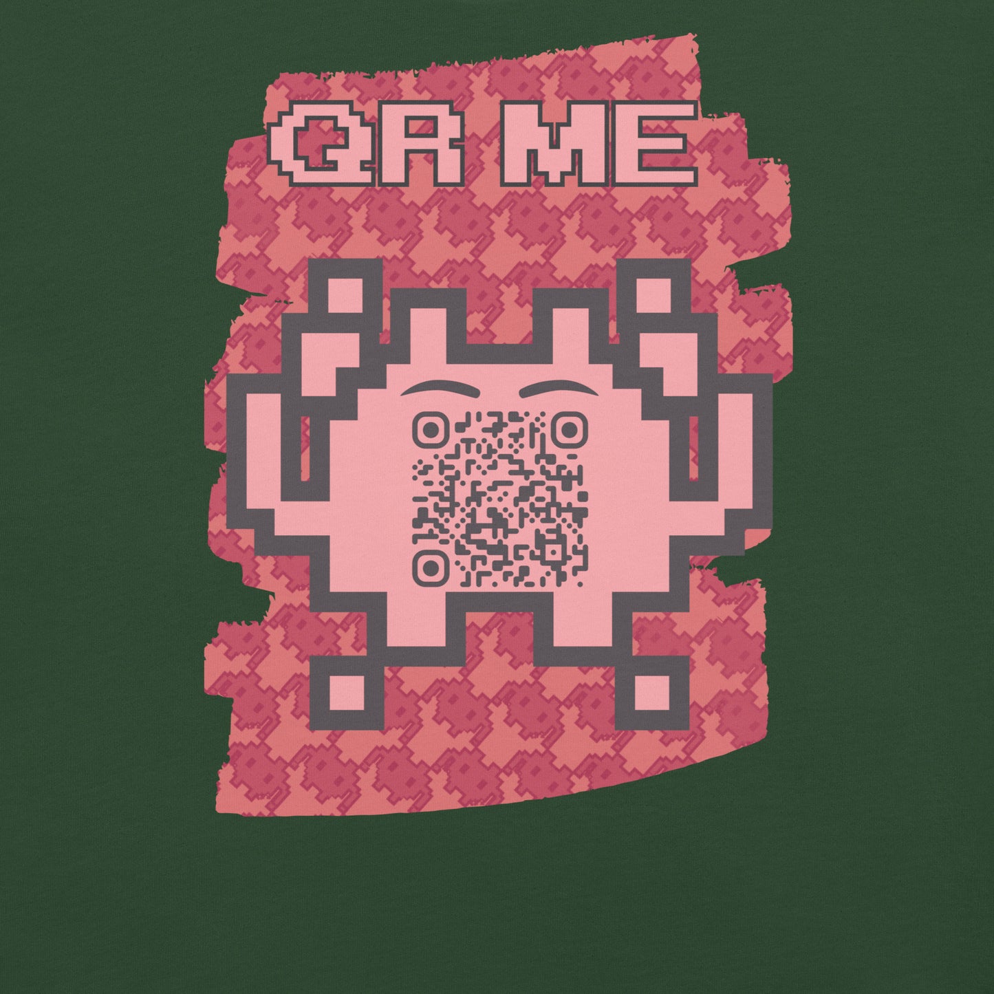 Red Alien QR Code T-Shirt – Go Boldly and Share