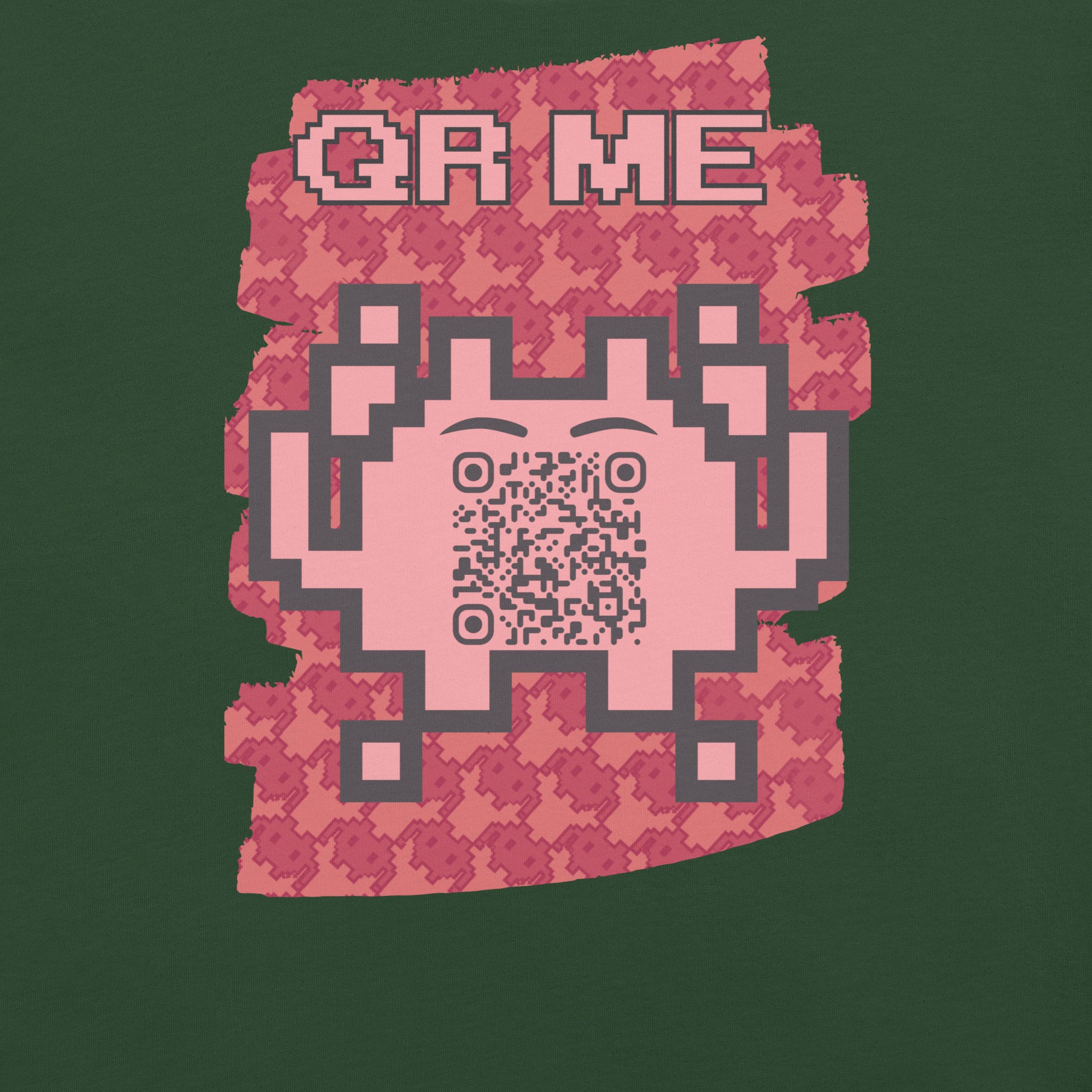 Red Alien QR Code T-Shirt – Go Boldly and Share