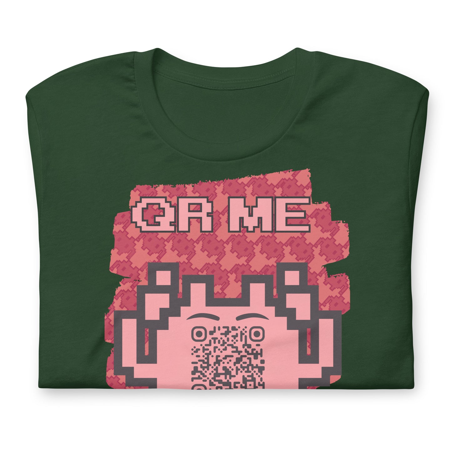 Red Alien QR Code T-Shirt – Go Boldly and Share