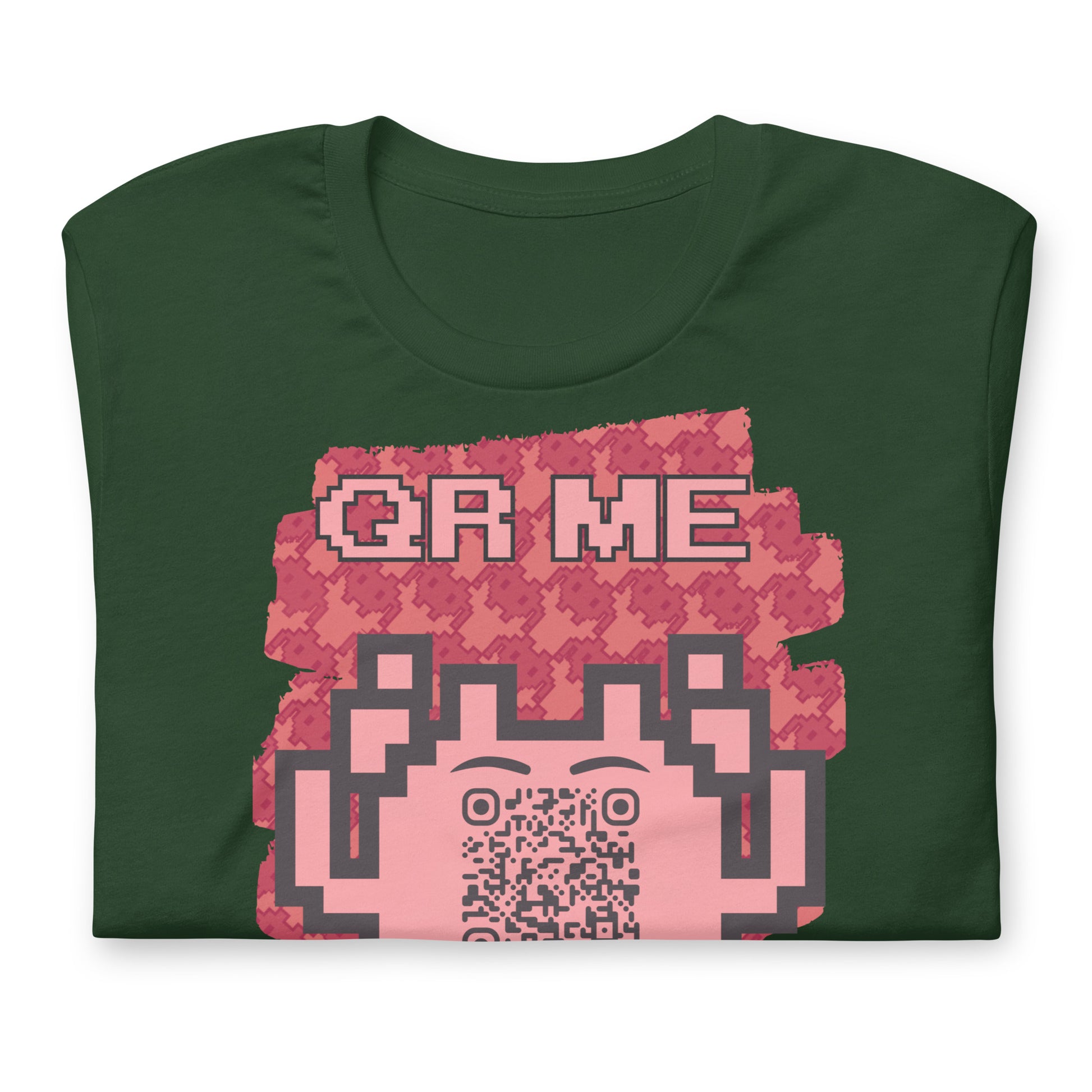 Red Alien QR Code T-Shirt – Go Boldly and Share