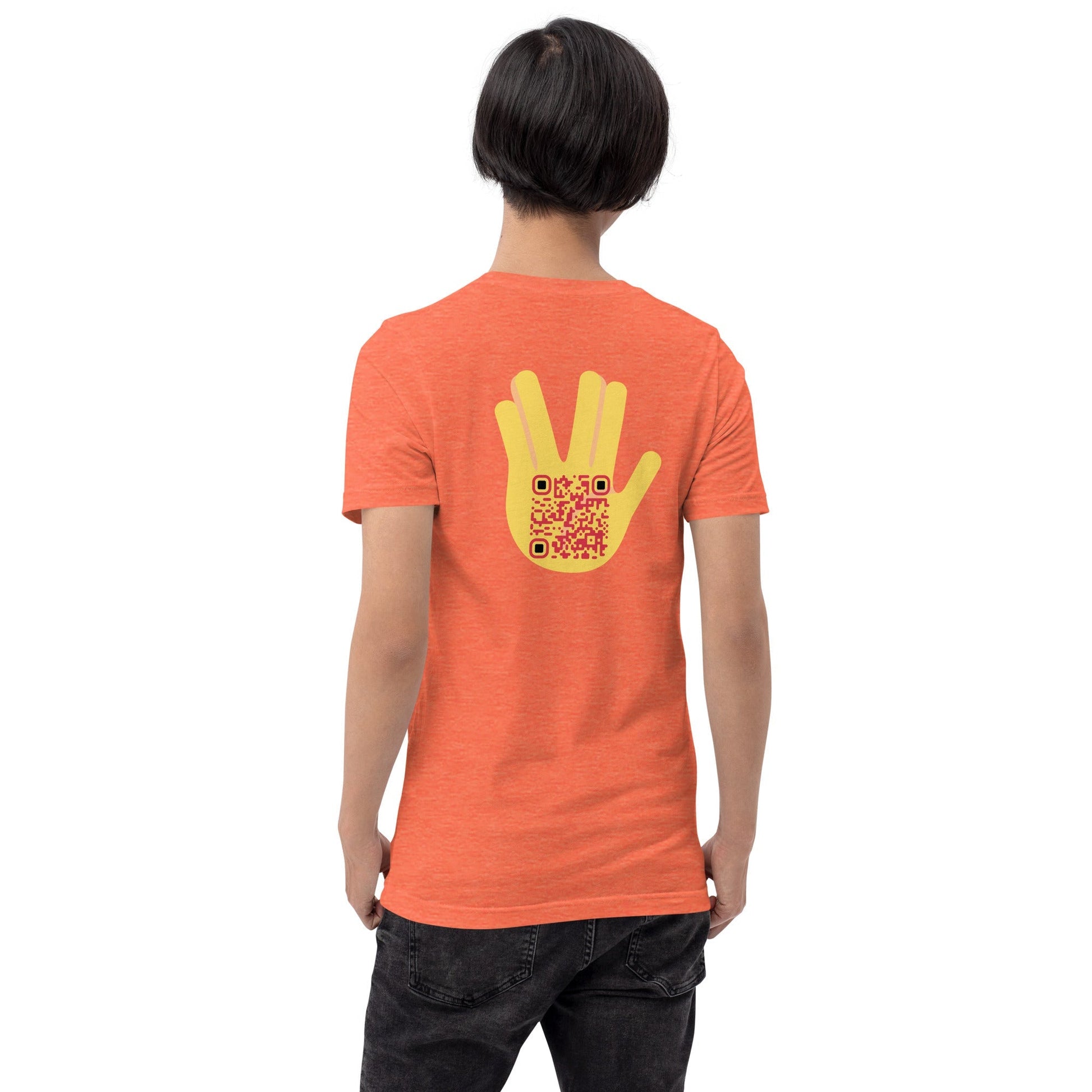 Vulcan Wave Emoji Personalized QR Code T-Shirt