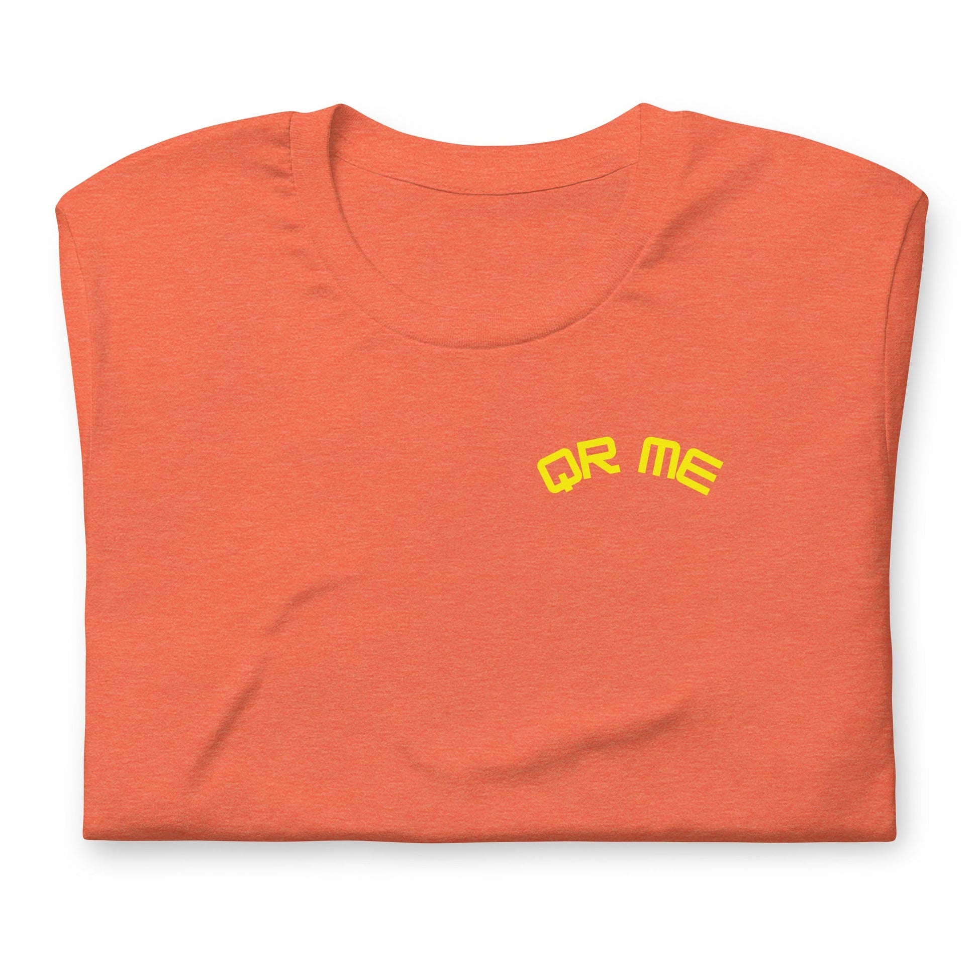 Pink Heart Emoji Personalized QR Code Unisex T-Shirt
