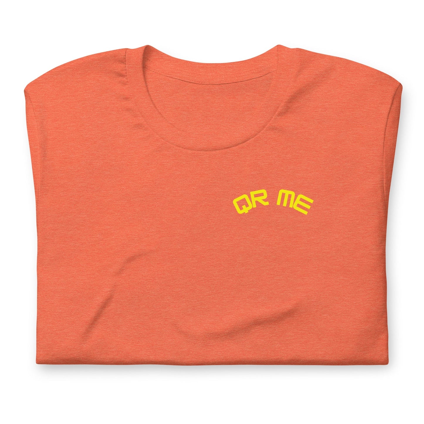 Hedgehog Emoji Personalized QR Code Unisex T-Shirt