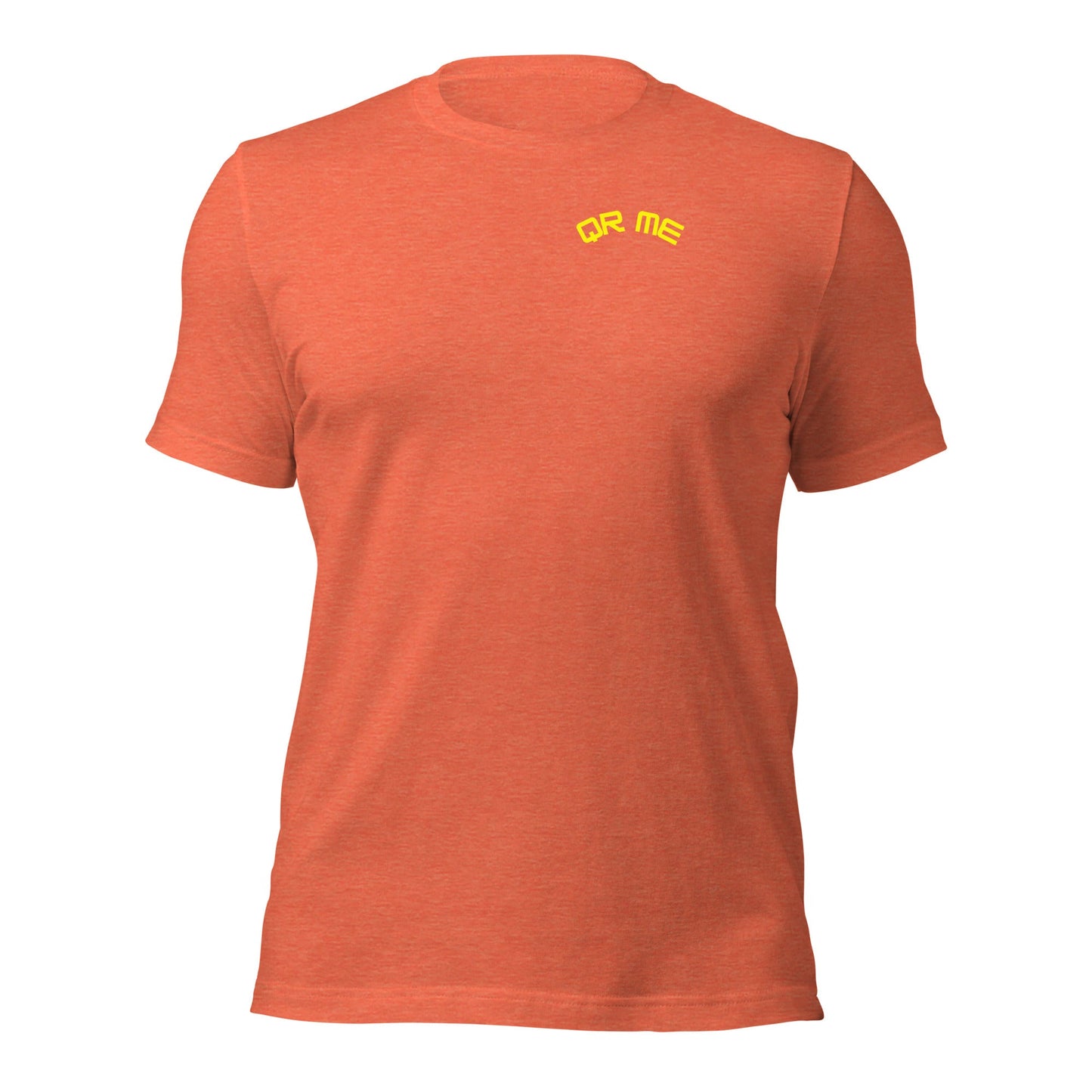 Hedgehog Emoji Personalized QR Code Unisex T-Shirt