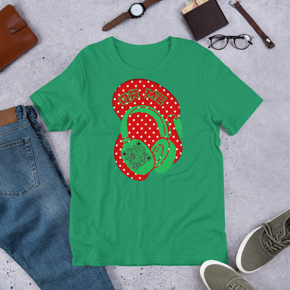 Polka Dot QR Code T-Shirt – Share Your Playlist in Style