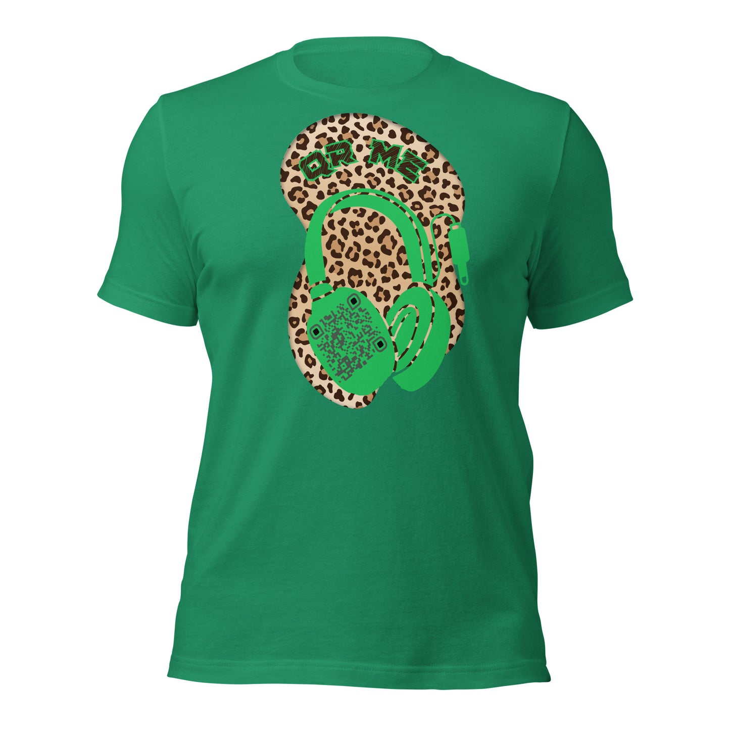 Leopard Print QR Code T-Shirt – Share Your Music Wildly