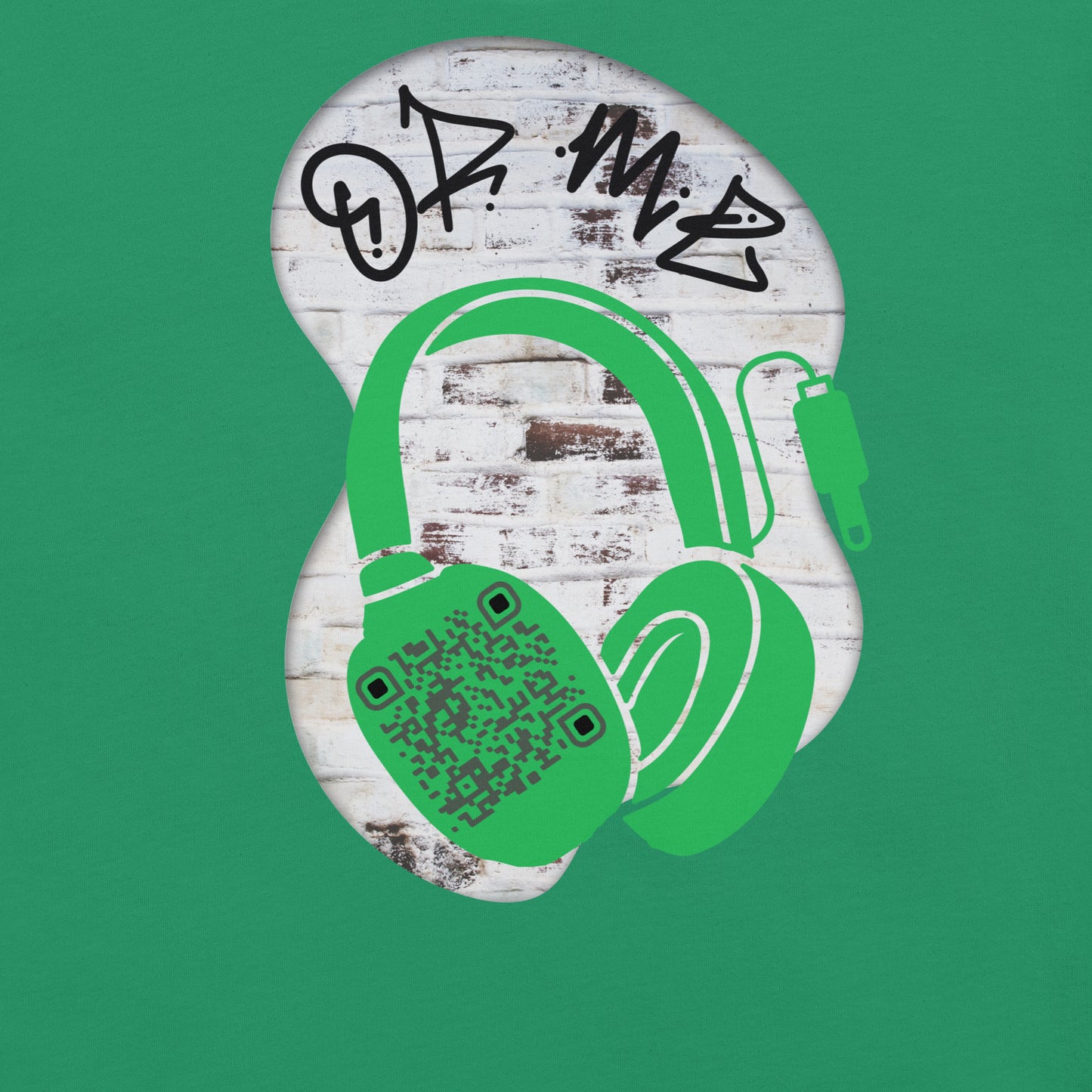 Graffiti Wall QR Code T-Shirt – Share Your Music Boldly