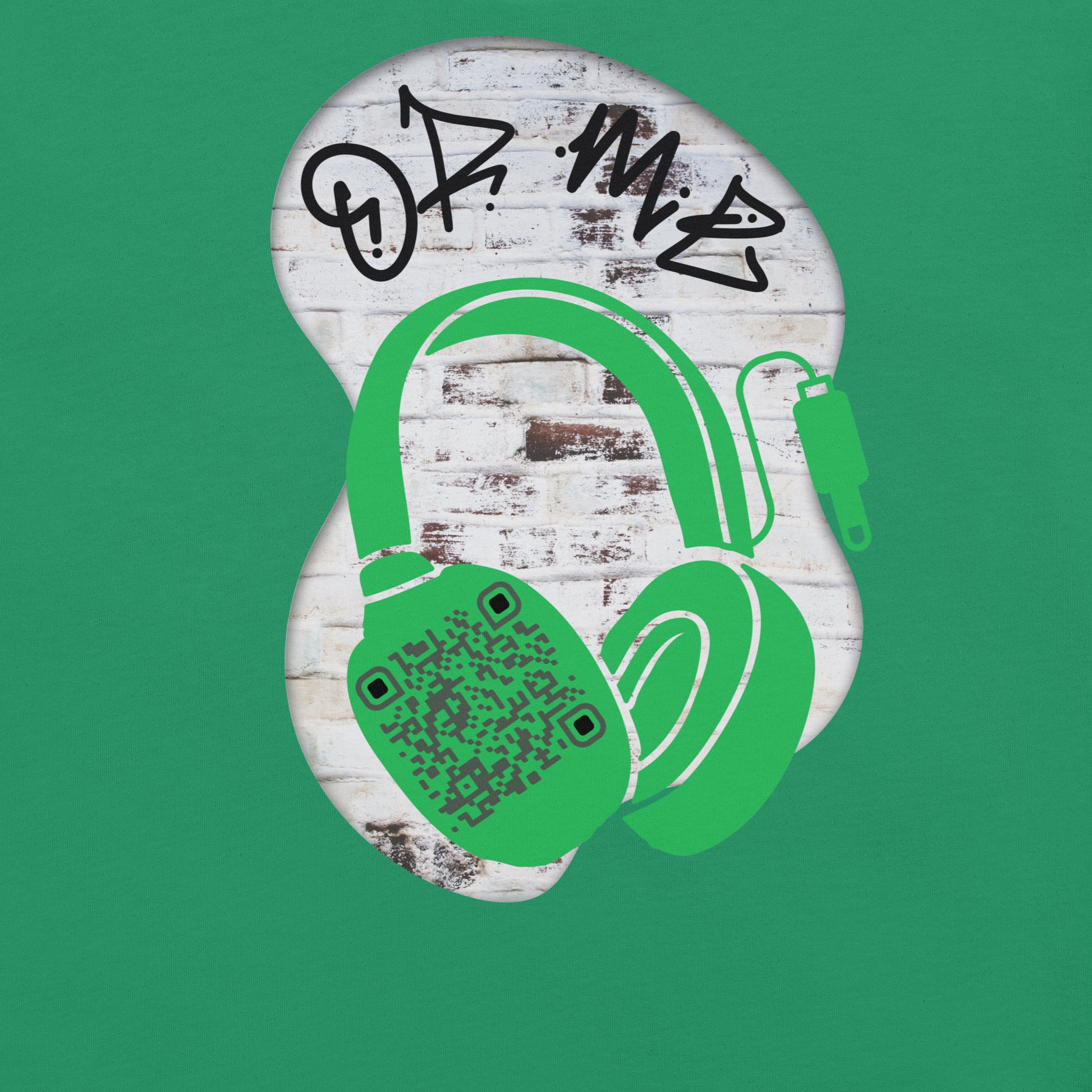 Graffiti Wall QR Code T-Shirt – Share Your Music Boldly