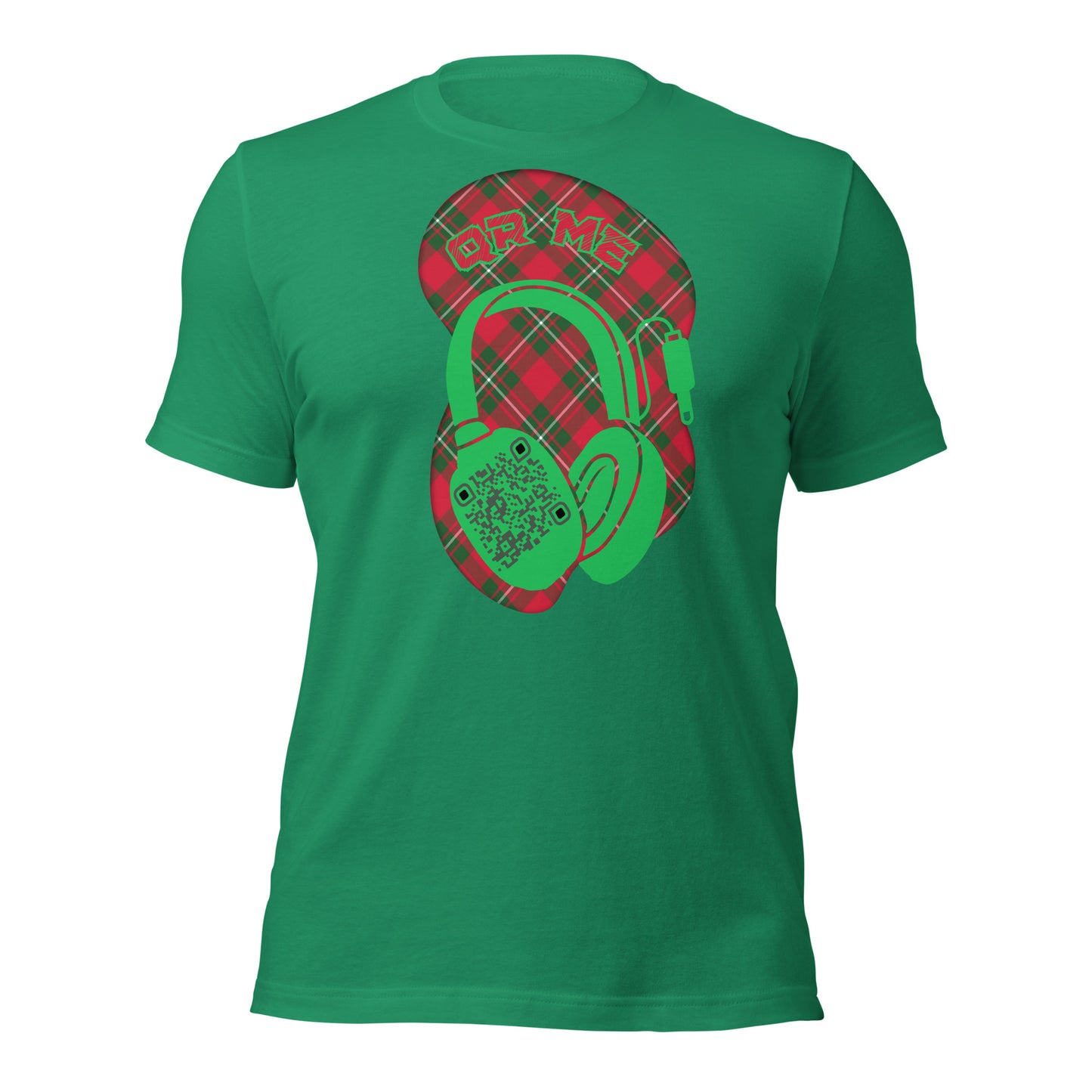 Tartan QR Code T-Shirt – Share Your Music with Timeless Style
