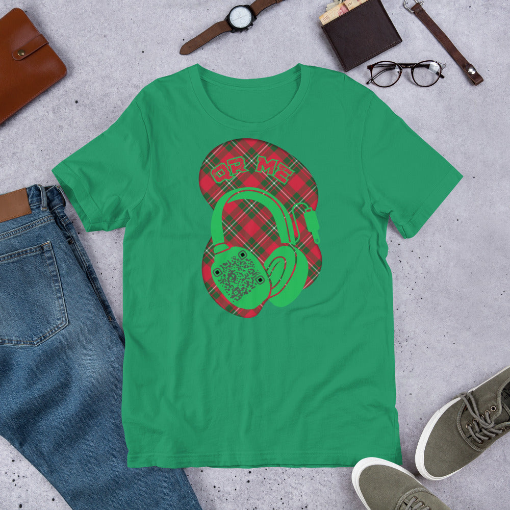 Tartan QR Code T-Shirt – Share Your Music with Timeless Style
