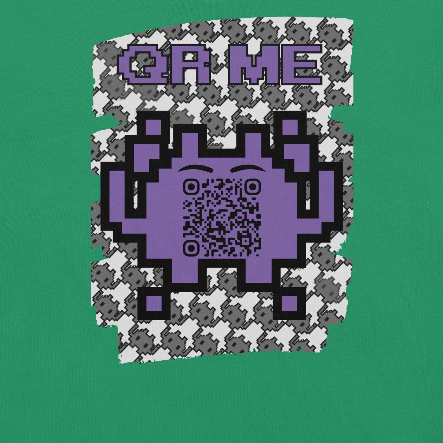 Mono Alien QR Code T-Shirt – Share Your Gaming and YouTube Links