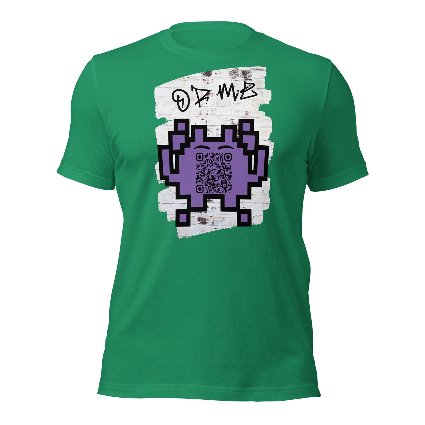 Graffiti Wall Alien QR Code T-Shirt – For Gamers and YouTubers
