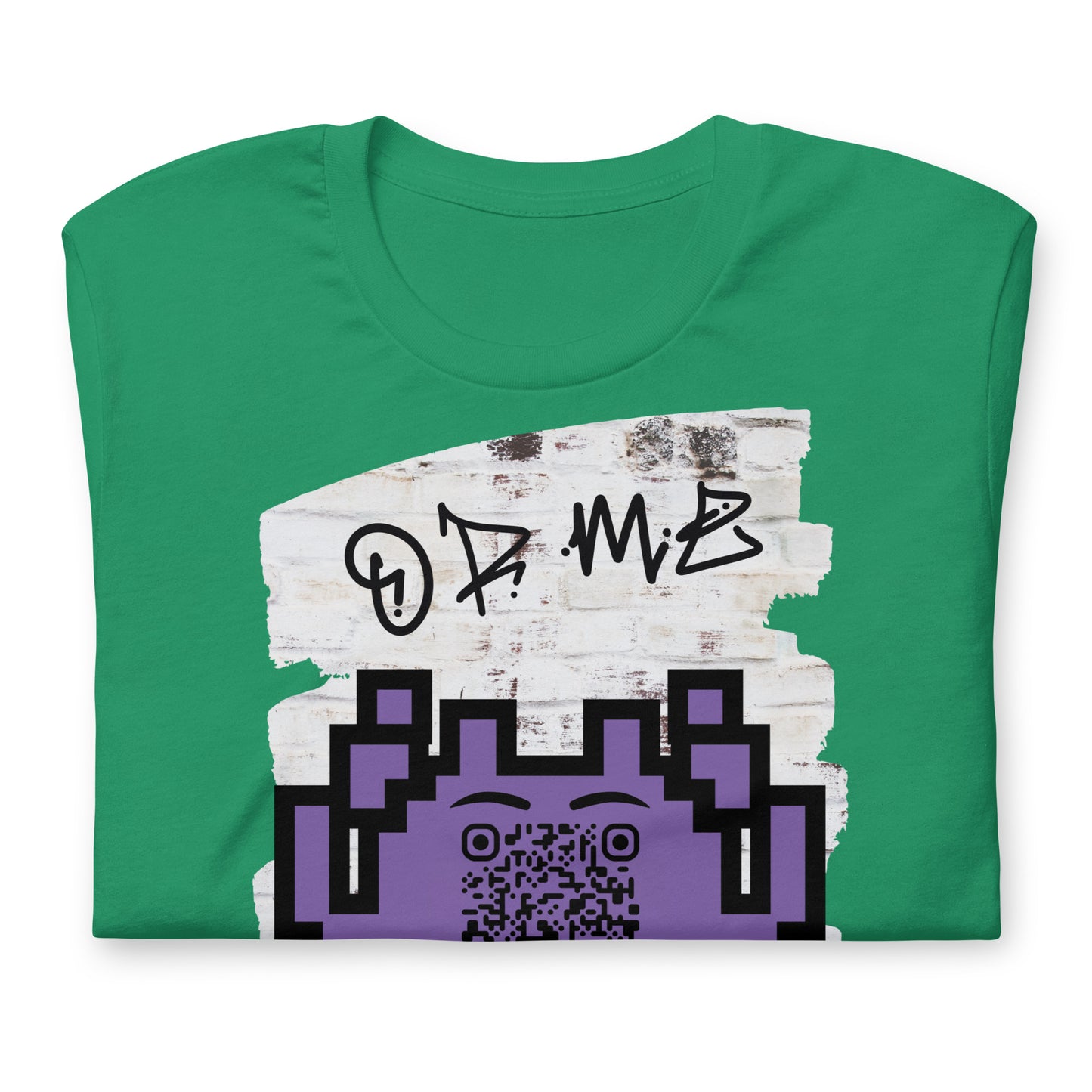 Graffiti Wall Alien QR Code T-Shirt – For Gamers and YouTubers