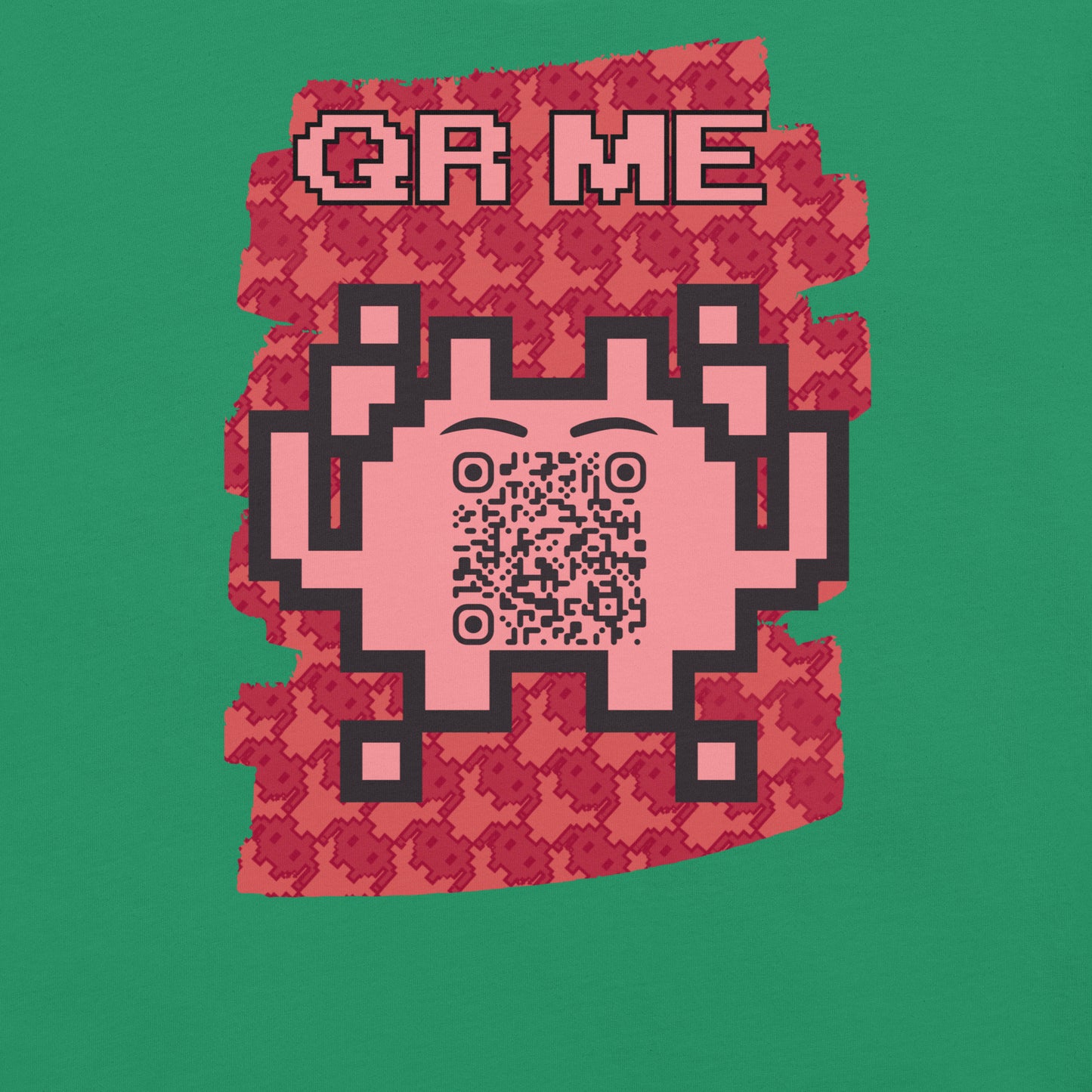 Red Alien QR Code T-Shirt – Go Boldly and Share