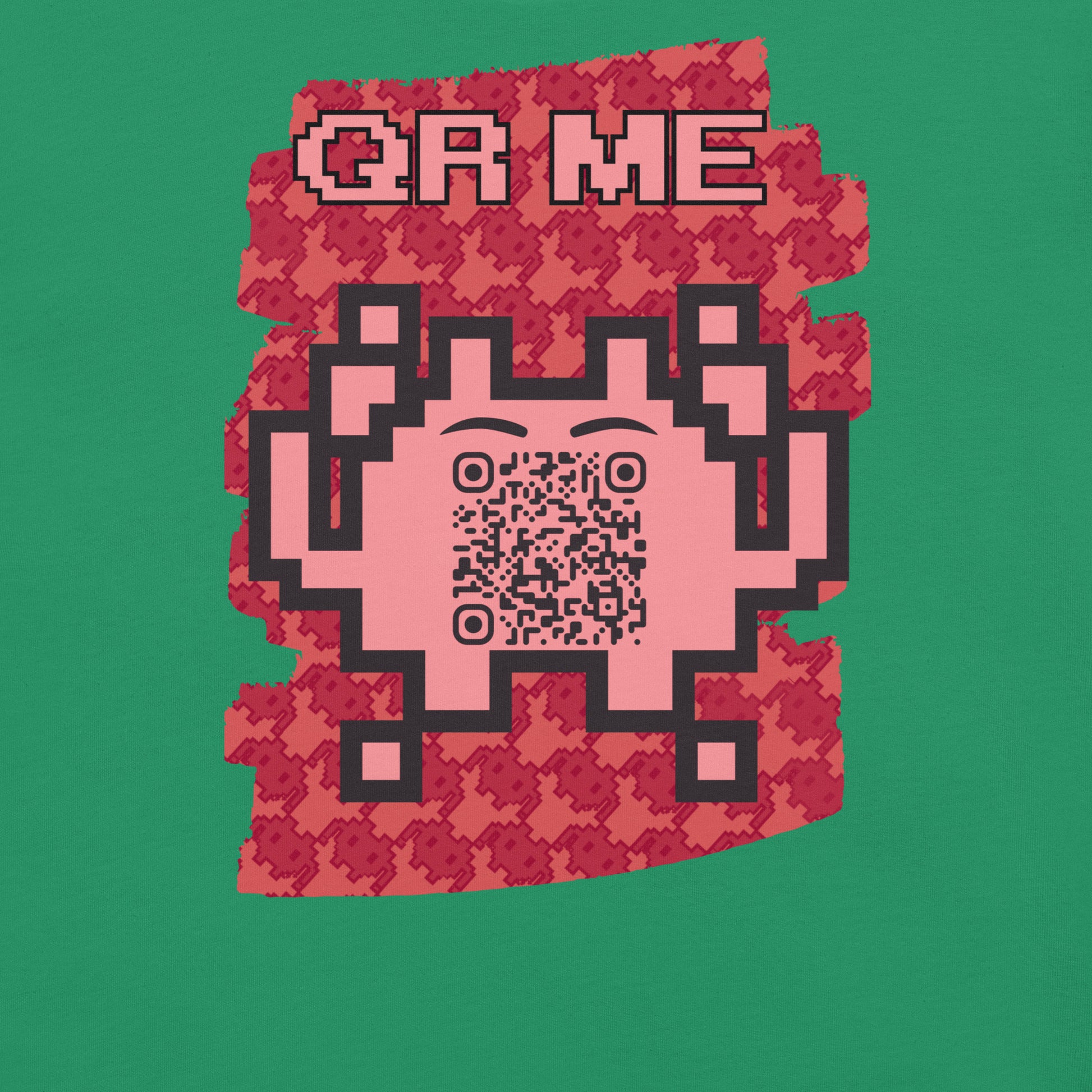 Red Alien QR Code T-Shirt – Go Boldly and Share
