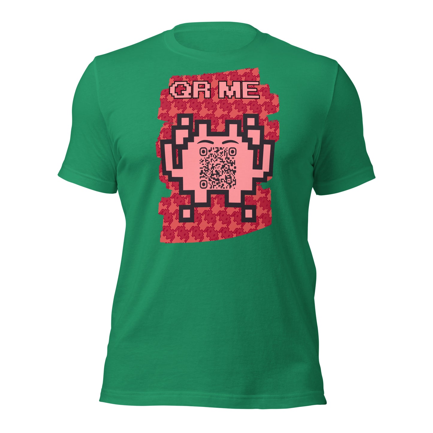 Red Alien QR Code T-Shirt – Go Boldly and Share