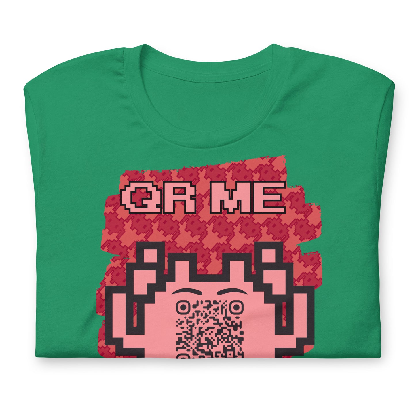 Red Alien QR Code T-Shirt – Go Boldly and Share