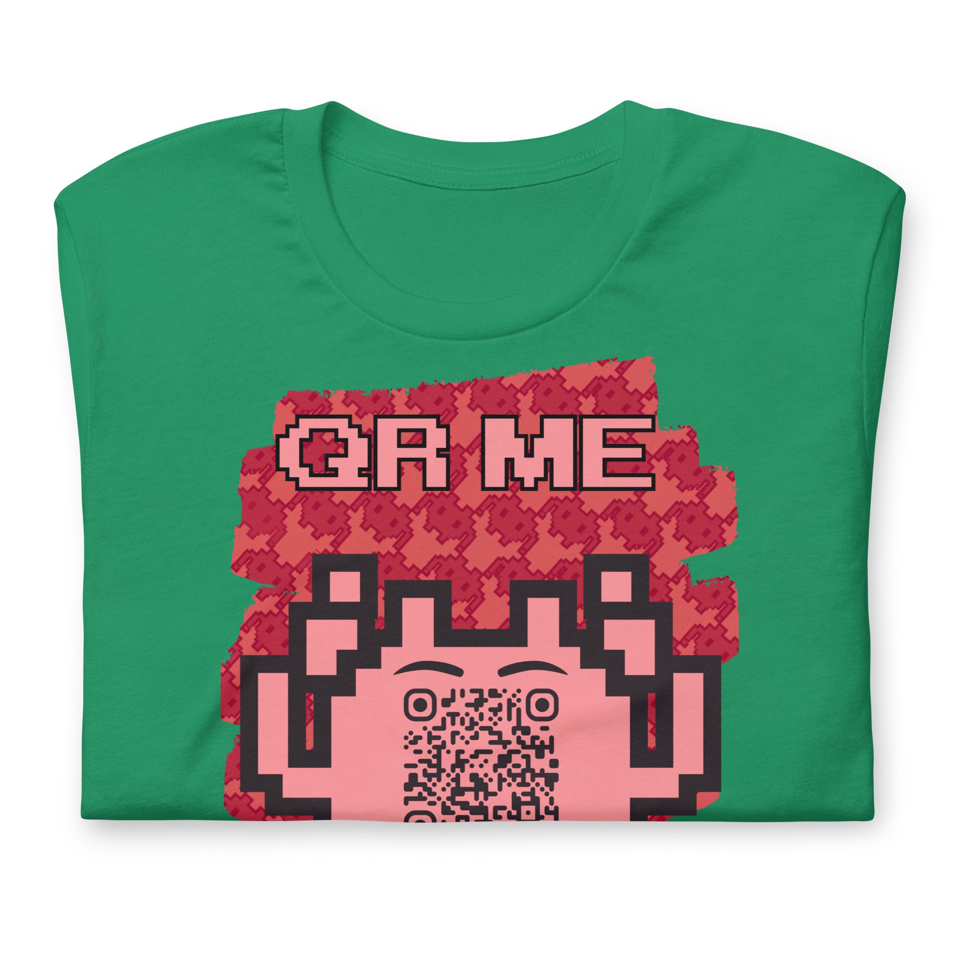 Red Alien QR Code T-Shirt – Go Boldly and Share