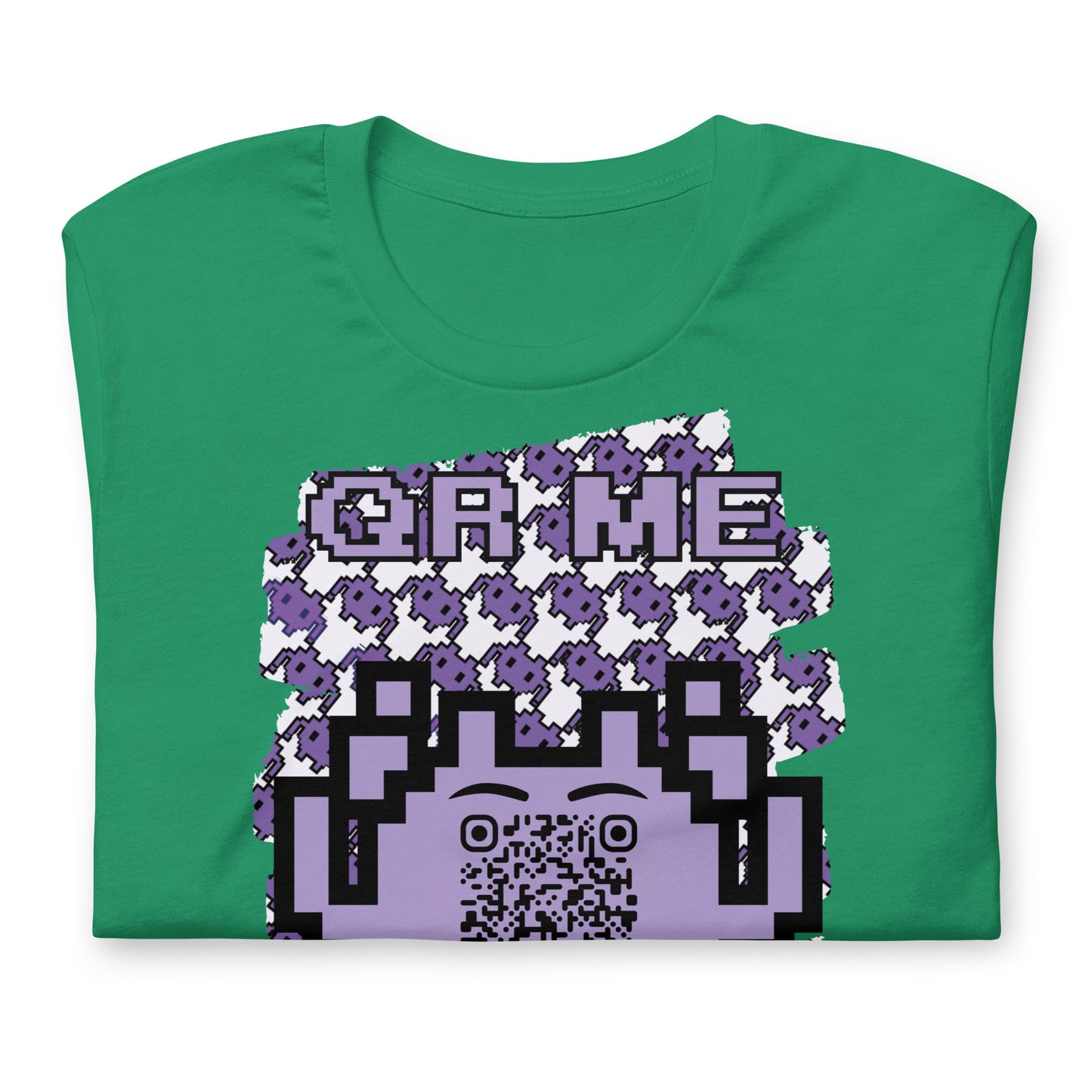 Purple Alien QR Code T-Shirt – For Gamers and YouTubers