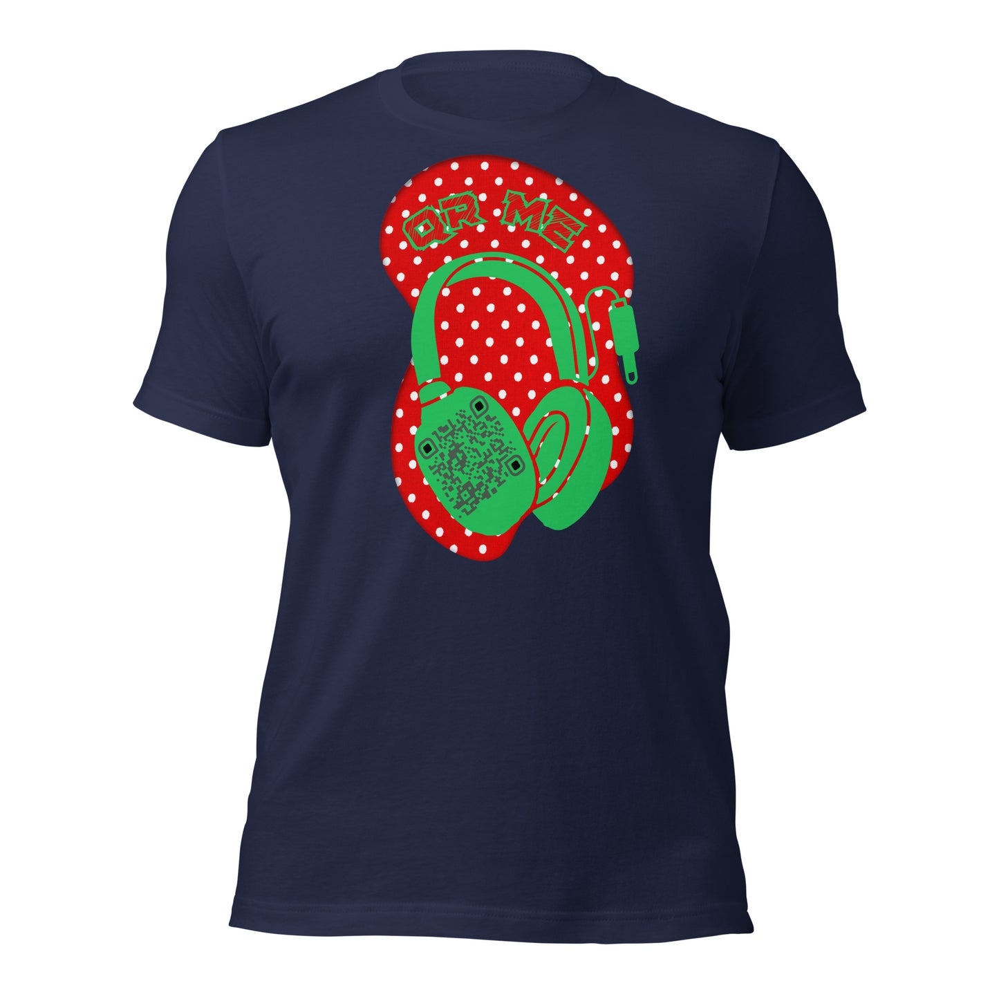 Polka Dot QR Code T-Shirt – Share Your Playlist in Style