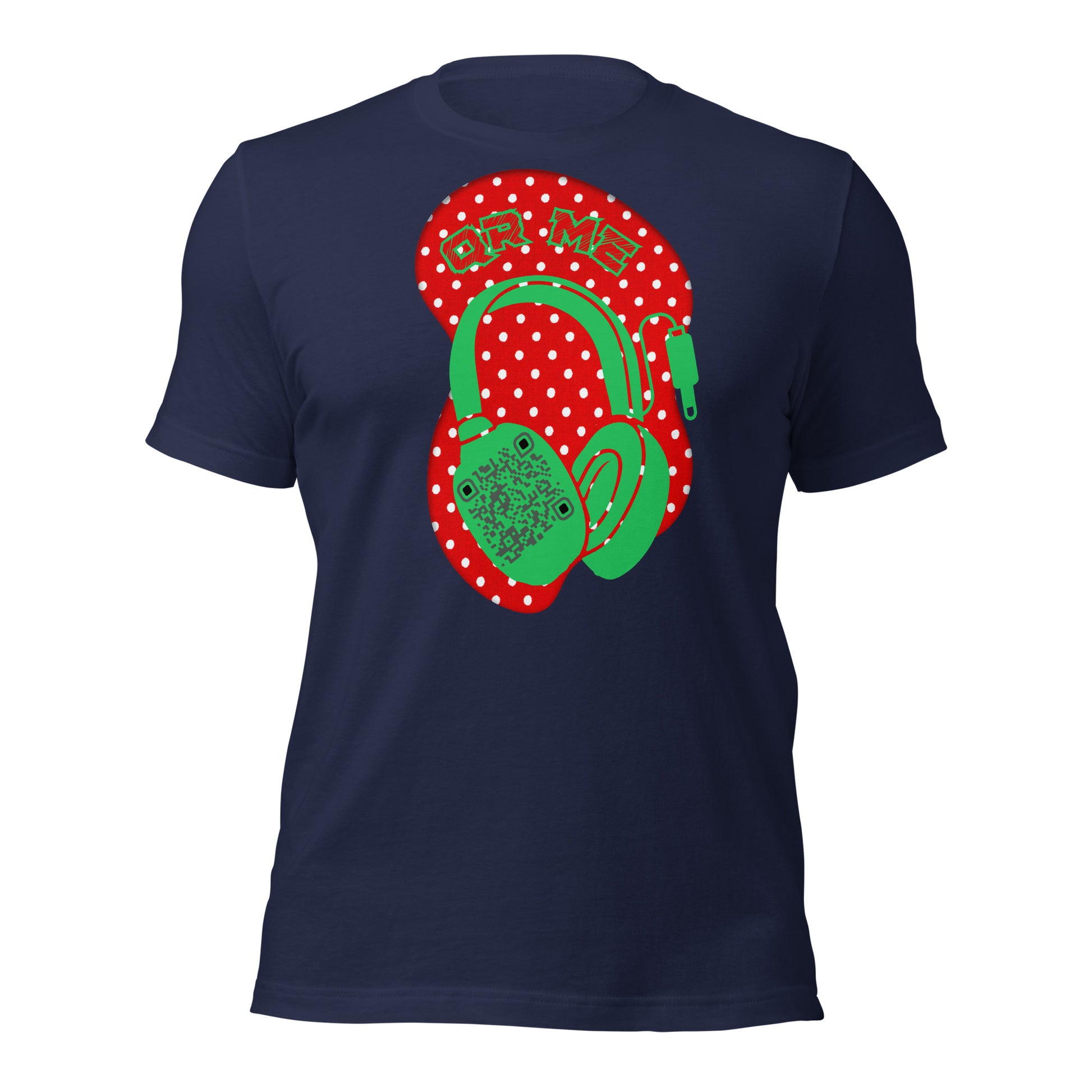 Polka Dot QR Code T-Shirt – Share Your Playlist in Style