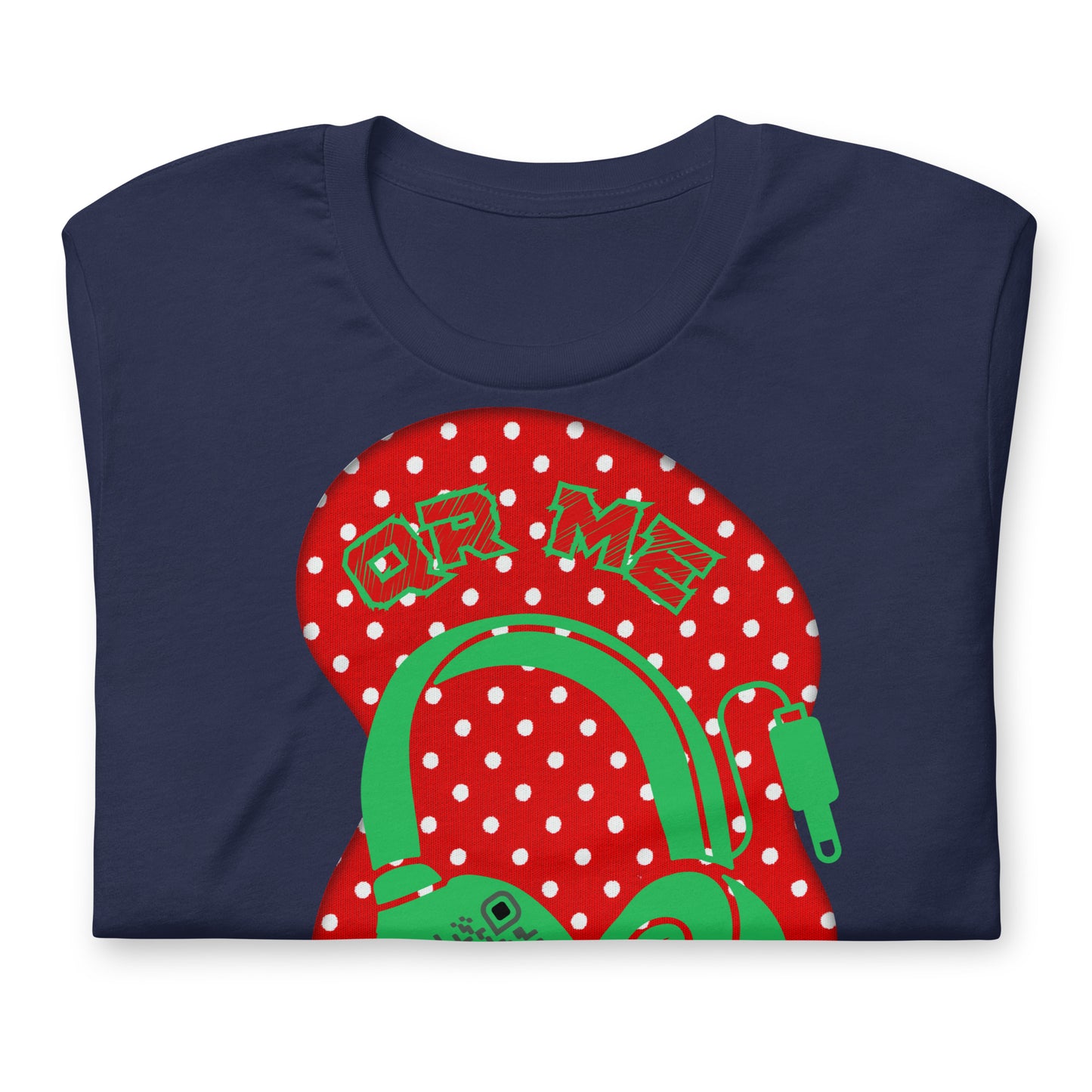 Polka Dot QR Code T-Shirt – Share Your Playlist in Style
