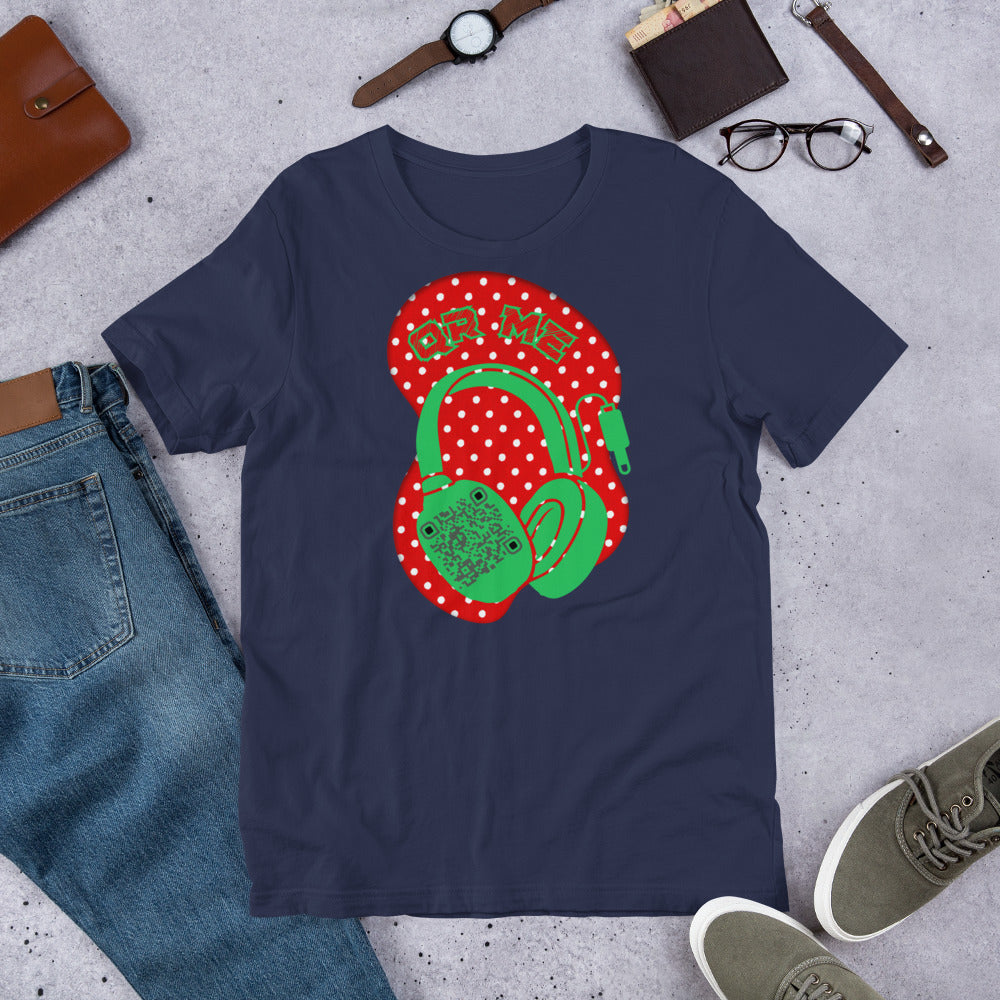 Polka Dot QR Code T-Shirt – Share Your Playlist in Style