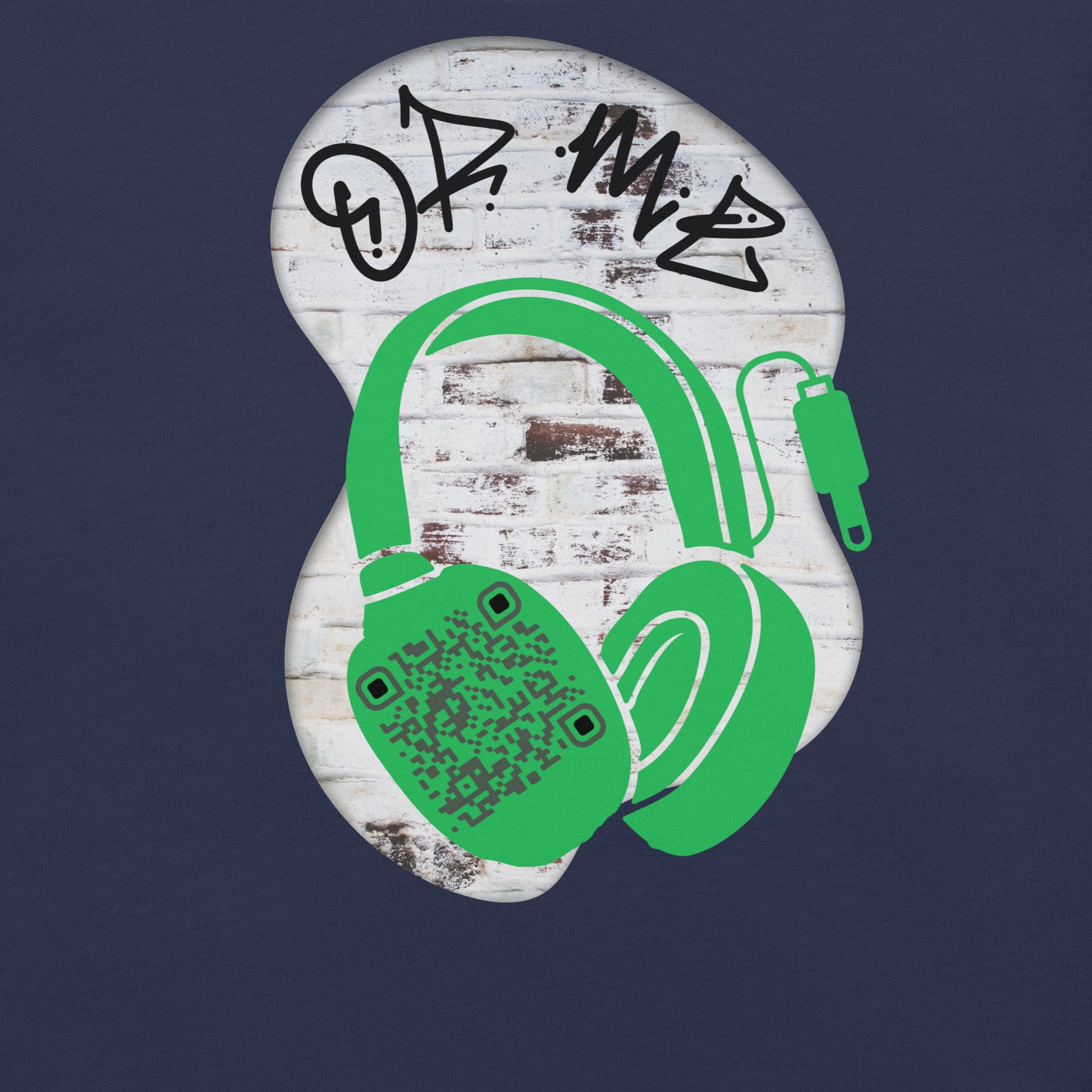 Graffiti Wall QR Code T-Shirt – Share Your Music Boldly
