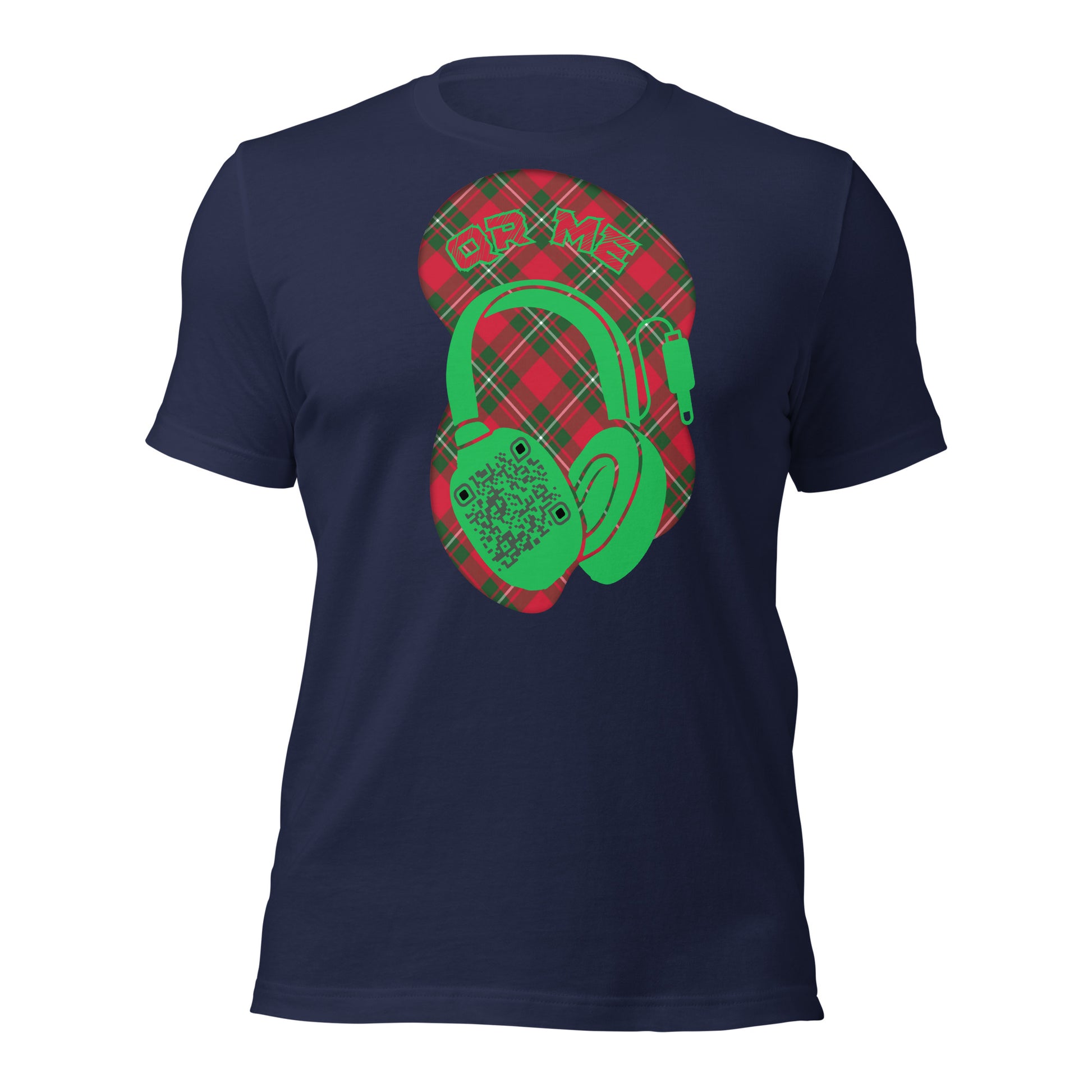 Tartan QR Code T-Shirt – Share Your Music with Timeless Style