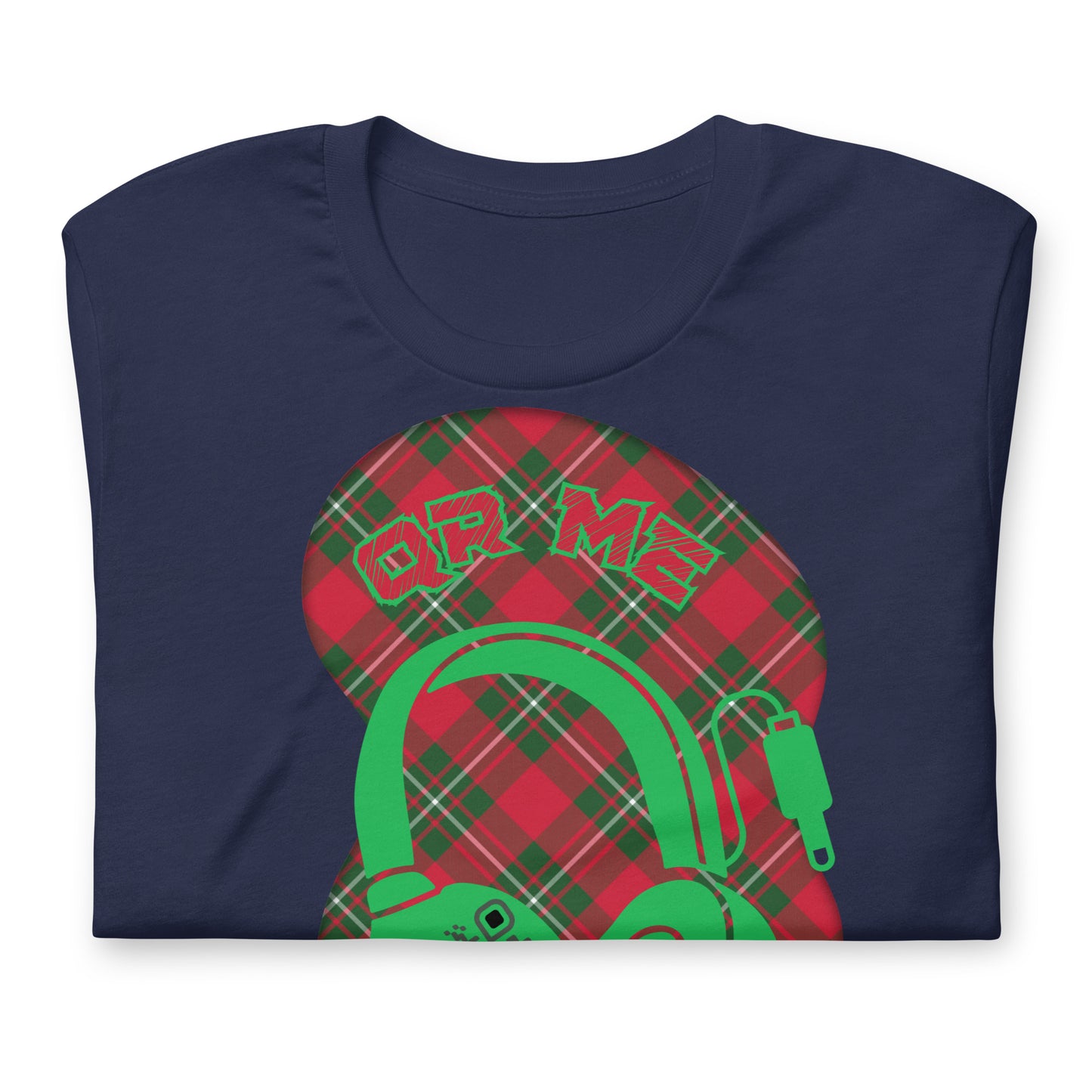 Tartan QR Code T-Shirt – Share Your Music with Timeless Style