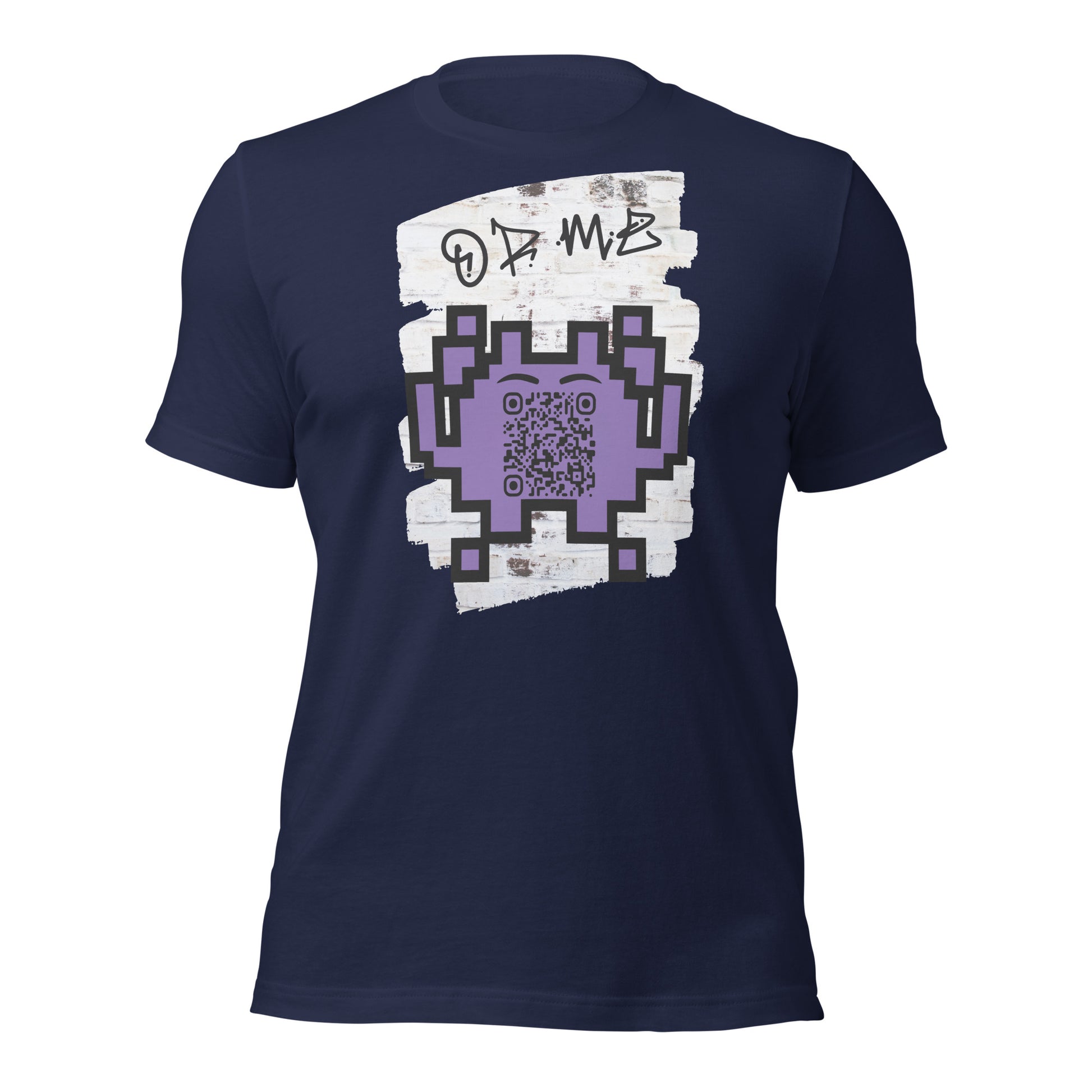 Graffiti Wall Alien QR Code T-Shirt – For Gamers and YouTubers