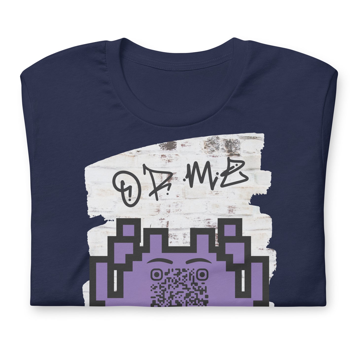 Graffiti Wall Alien QR Code T-Shirt – For Gamers and YouTubers