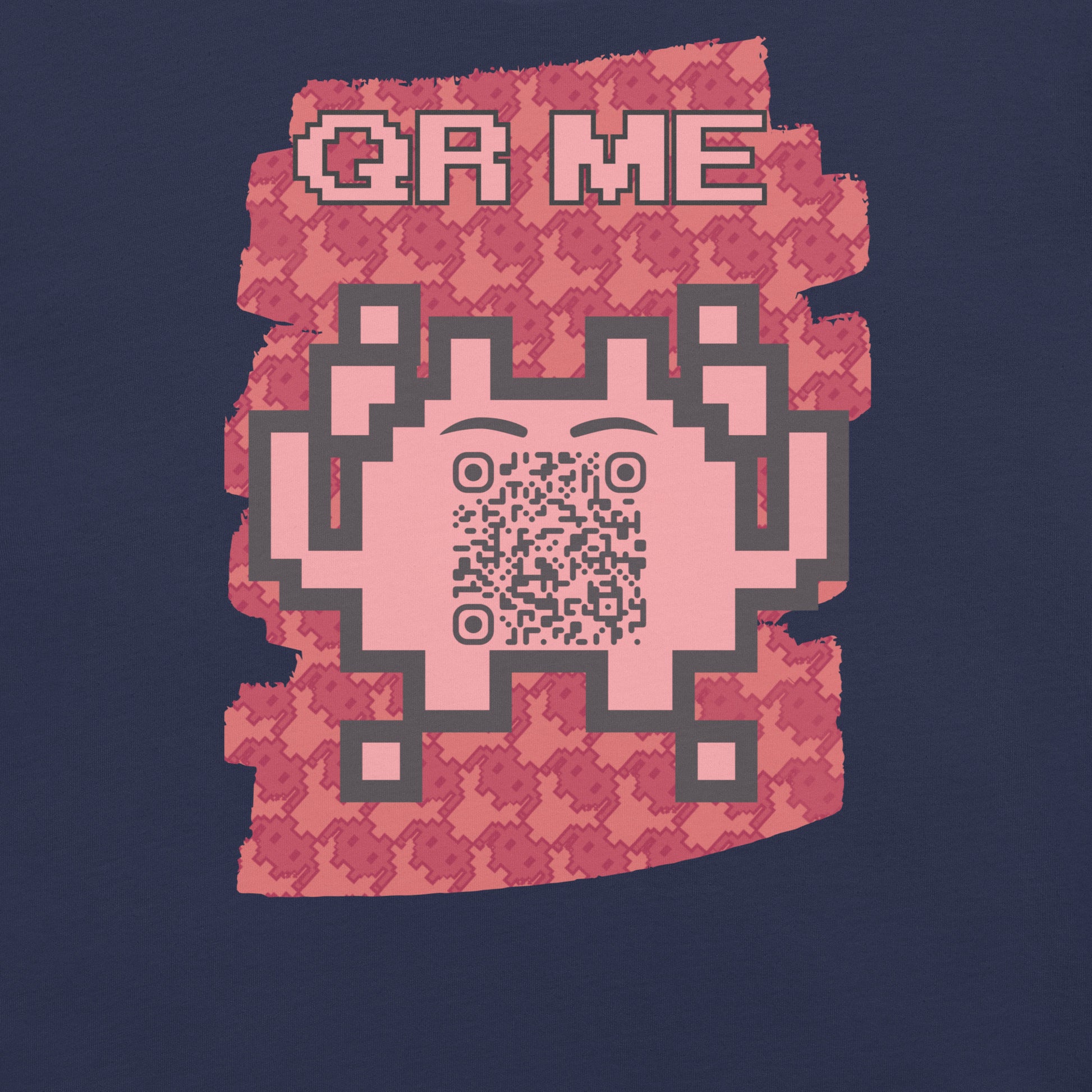Red Alien QR Code T-Shirt – Go Boldly and Share