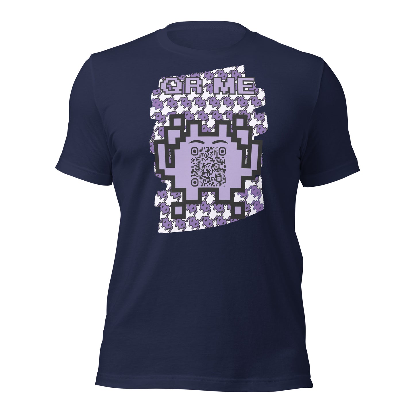 Purple Alien QR Code T-Shirt – For Gamers and YouTubers