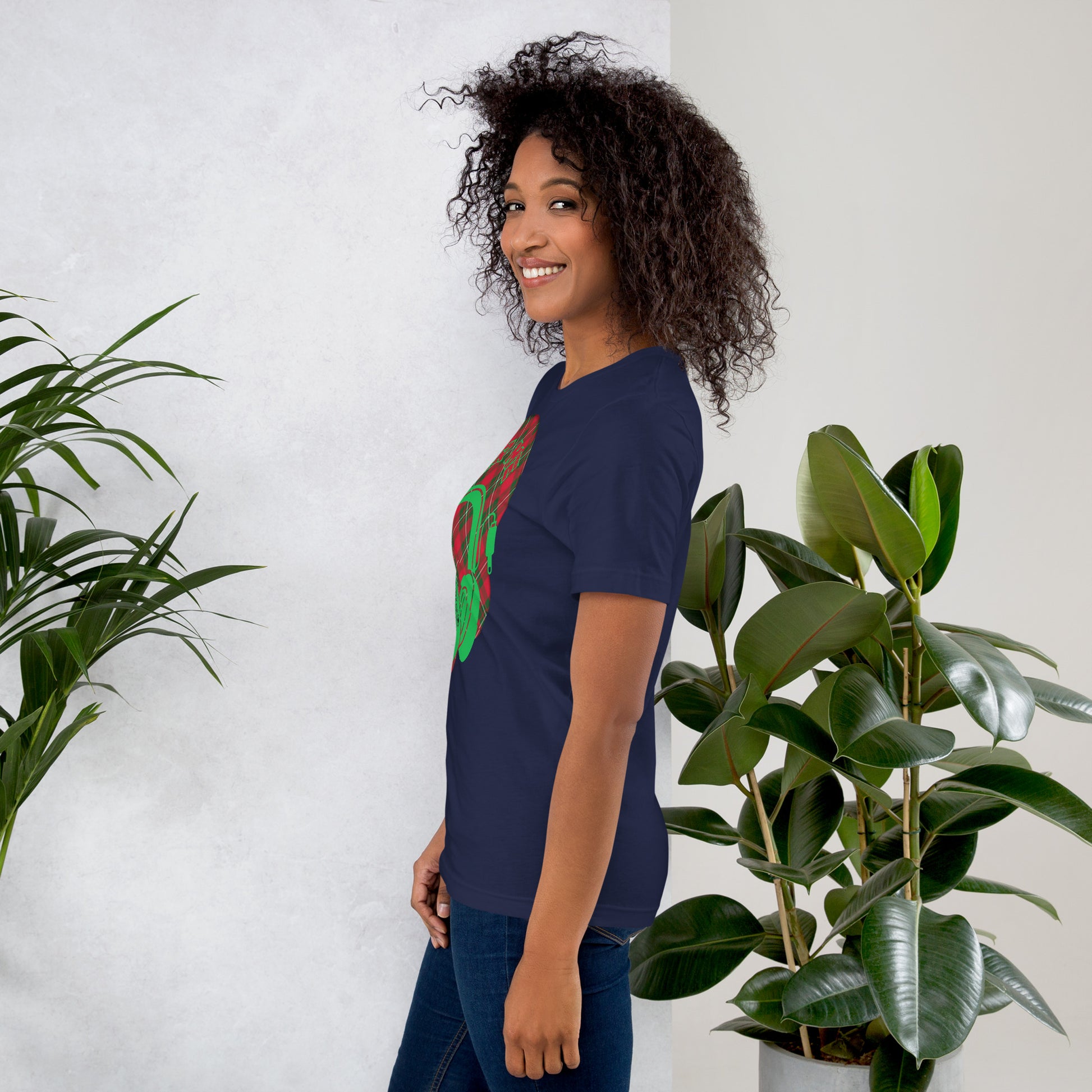 Tartan QR Code T-Shirt – Share Your Music with Timeless Style