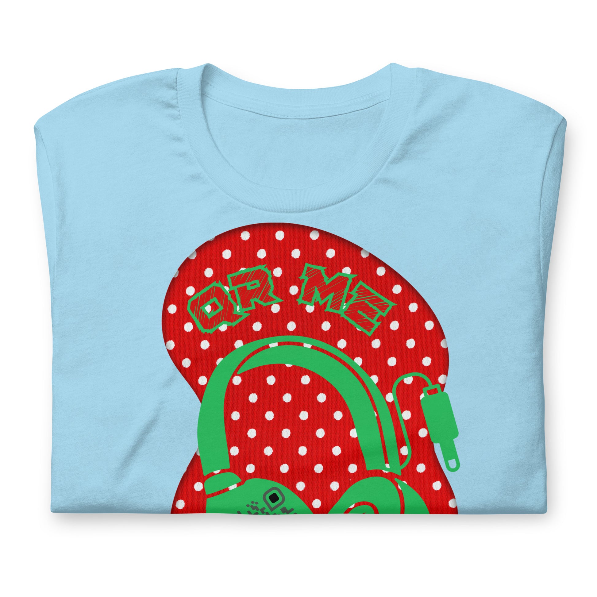 Polka Dot QR Code T-Shirt – Share Your Playlist in Style