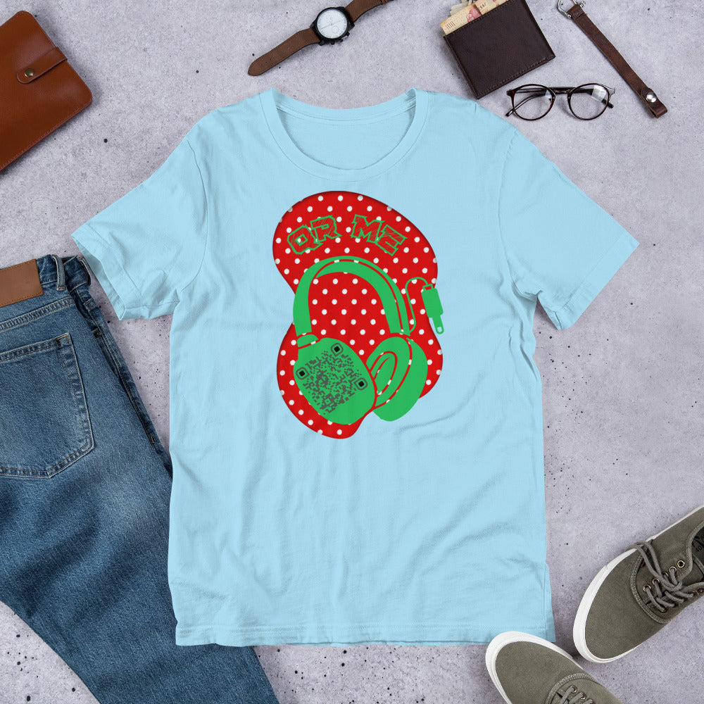 Polka Dot QR Code T-Shirt – Share Your Playlist in Style